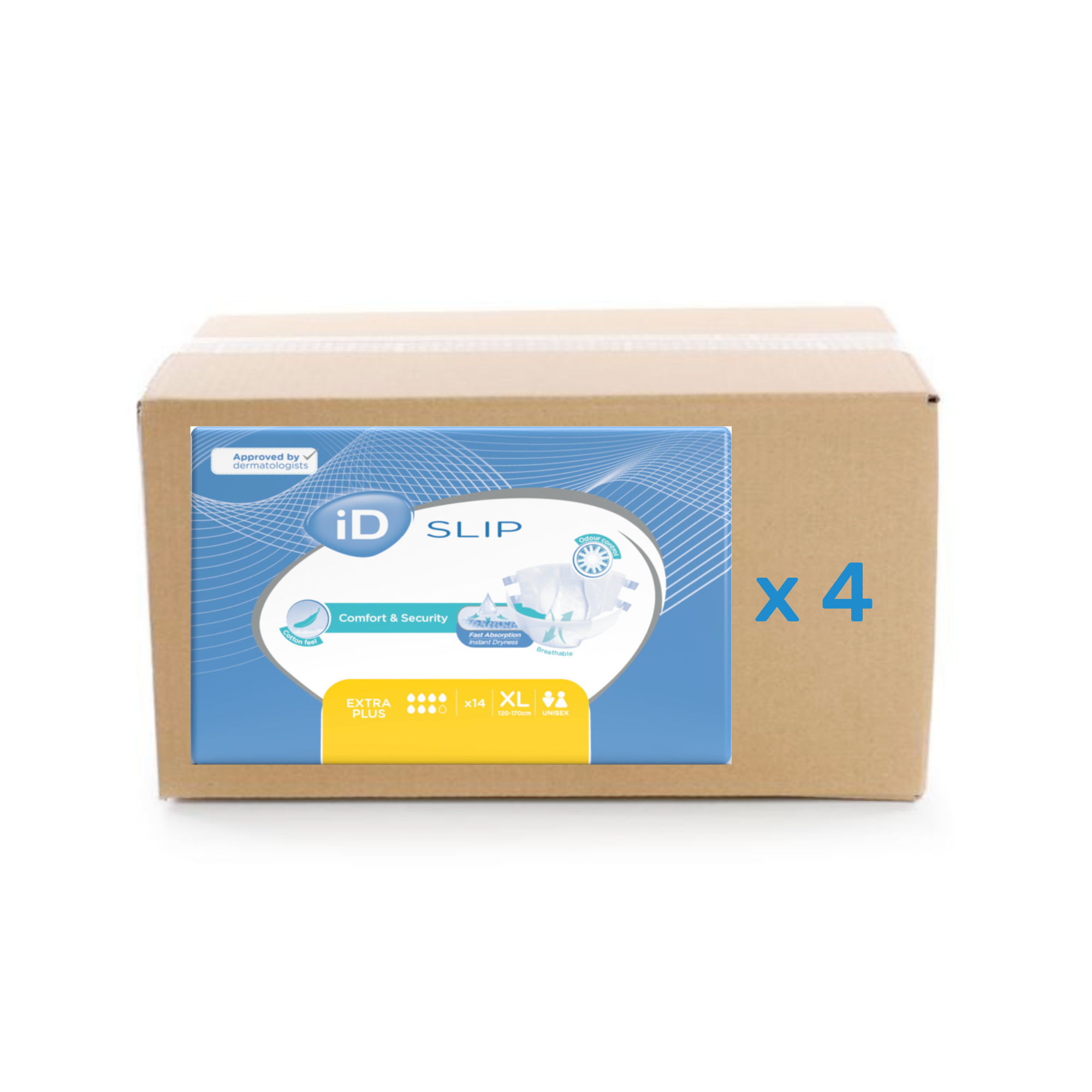 ID Slip Extra Plus - 7 gouttes - XL - carton 4X14U - ID Direct