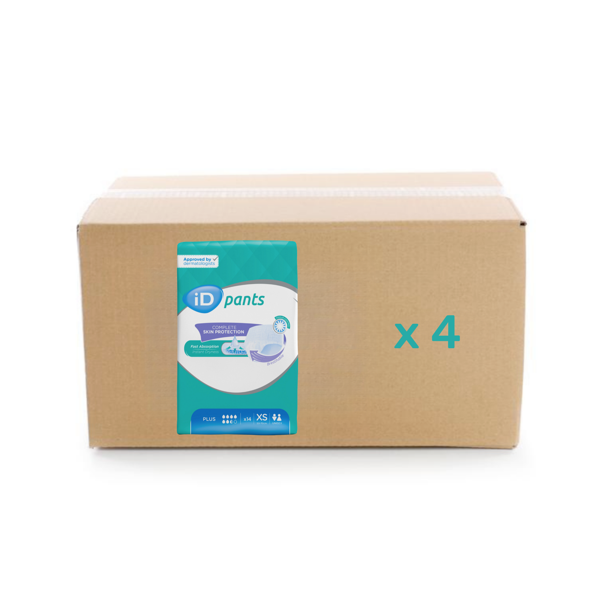 ID Pants Plus - 6.5 gouttes - XS - carton 4X14U - ID Direct