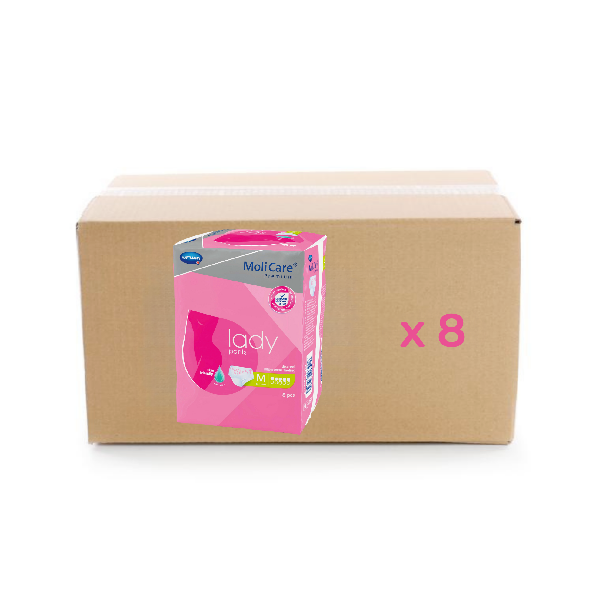 Molicare Premium Lady Pants - 5 Gouttes - M - carton 8x8U Hartmann