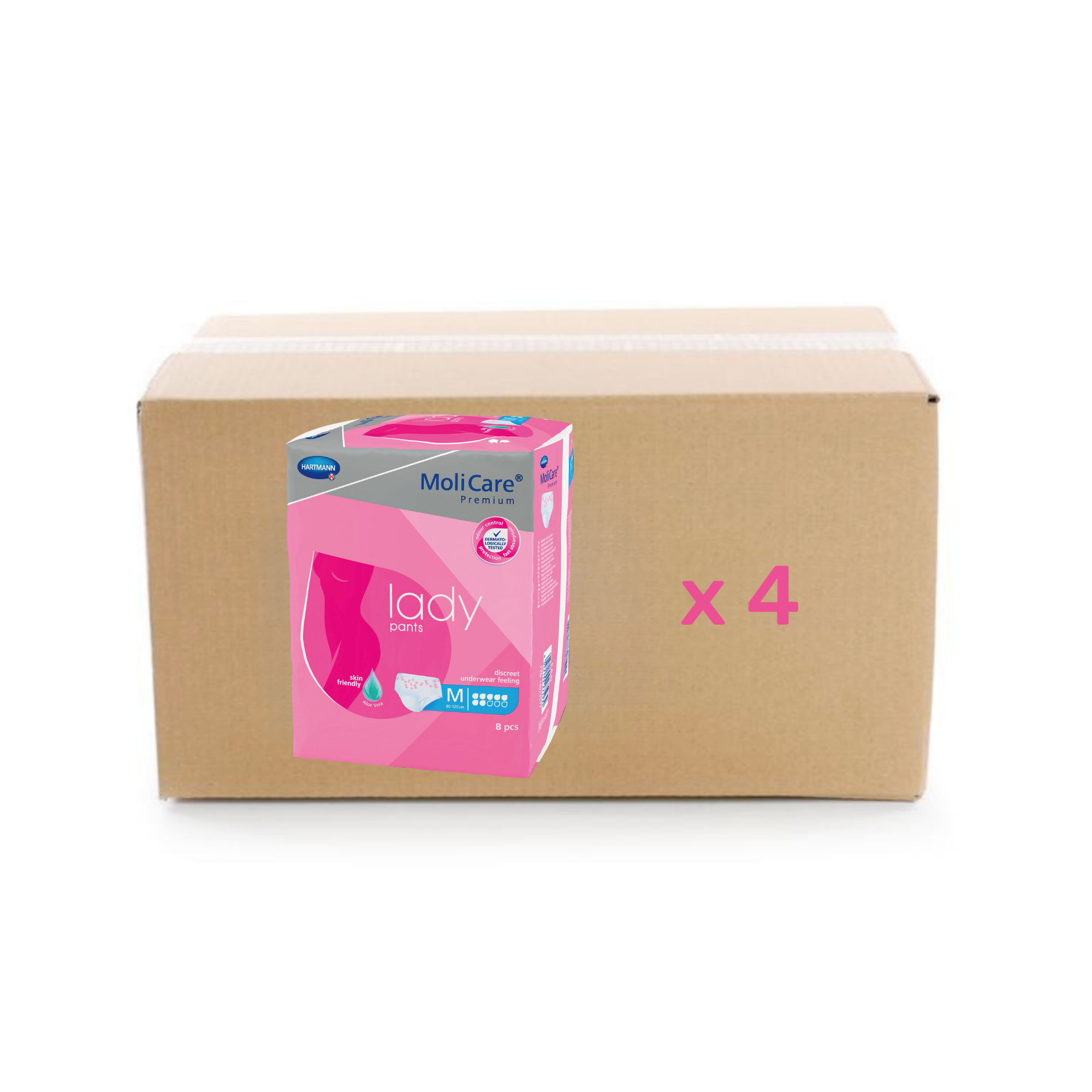 Molicare Premium Lady Pants - 7 Gouttes - M - carton 4x8U Hartmann
