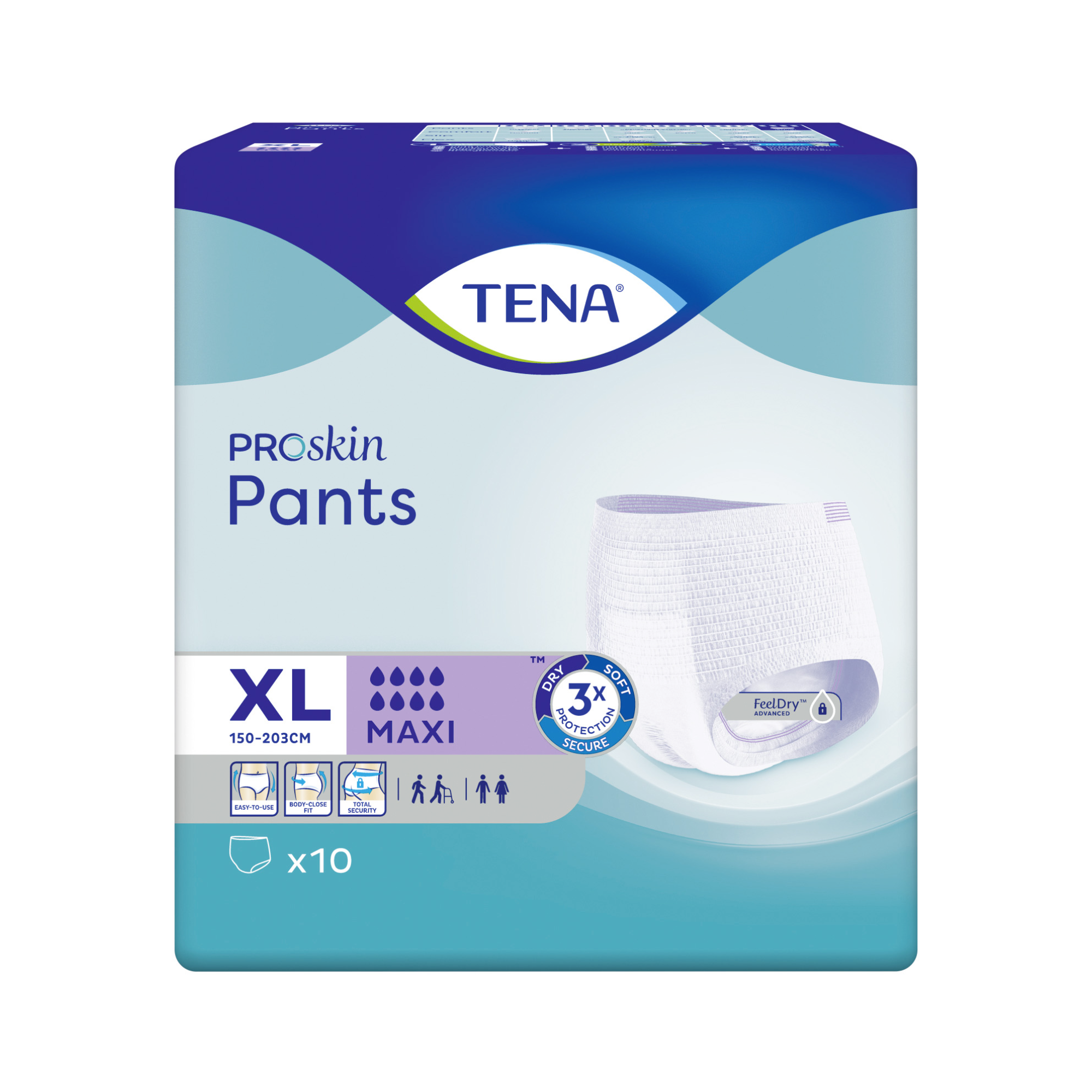 Tena Pants Proskin - Maxi - 8 gouttes - 4 tailles - Tena