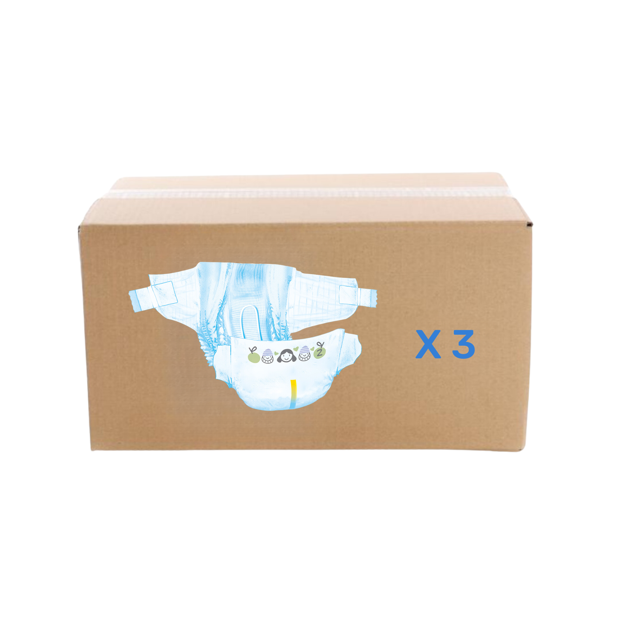 Baby Charm Super Dry Flex - New Born - carton 3x50U - Ontex
