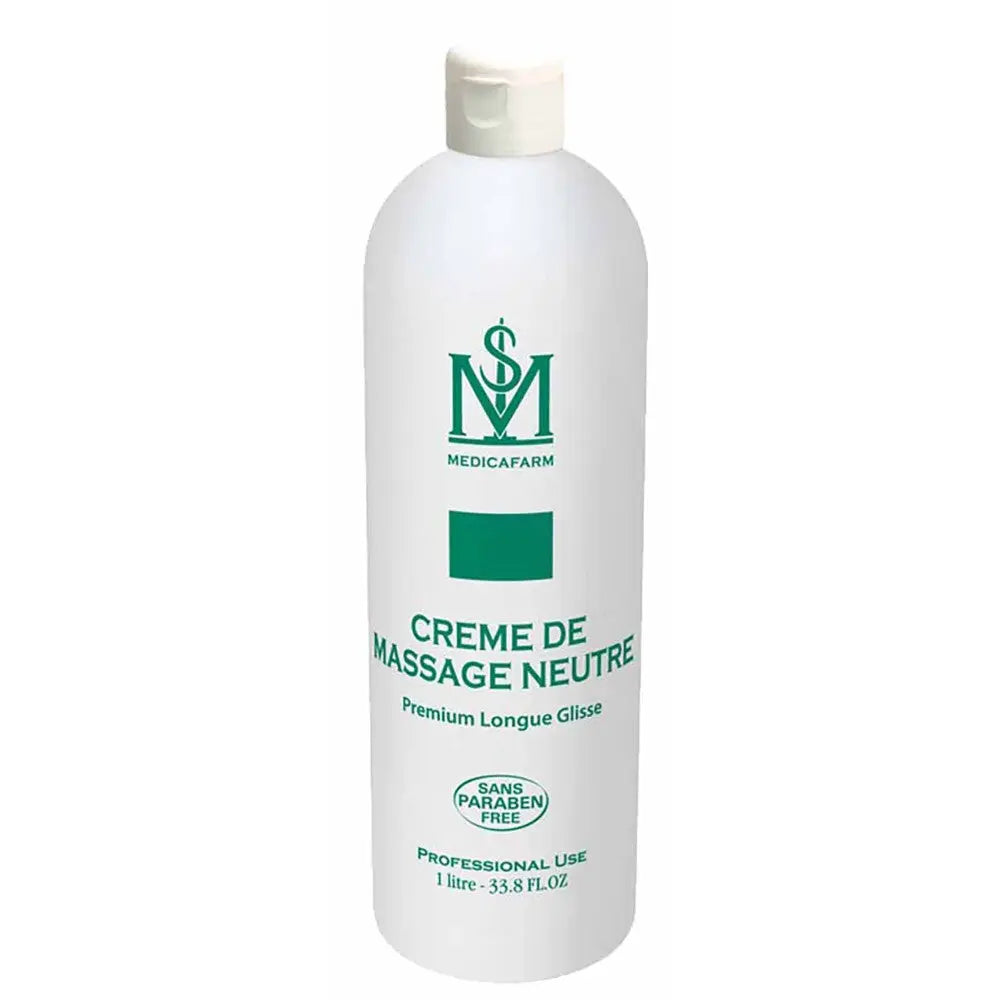 Crème de Massage Neutre PREMIUM Longue Glisse - 1 ou 5 Litres- Medicafarm