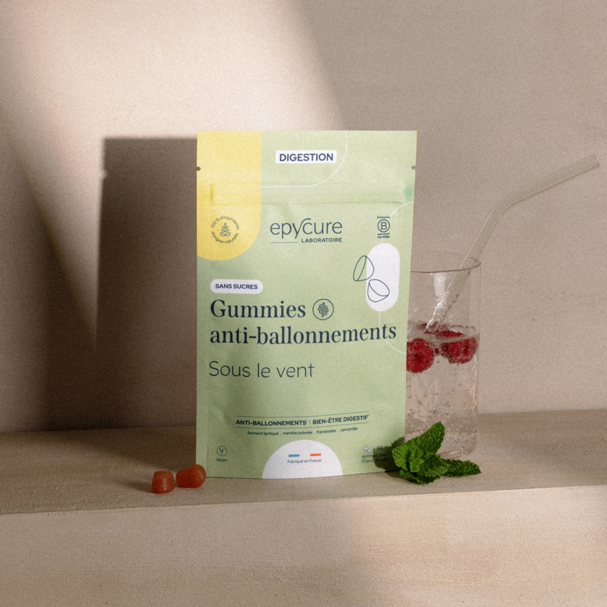 Gummies anti-ballonnements