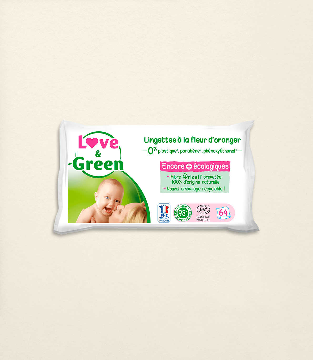 Lingettes Écologiques à la Fleur d’Oranger