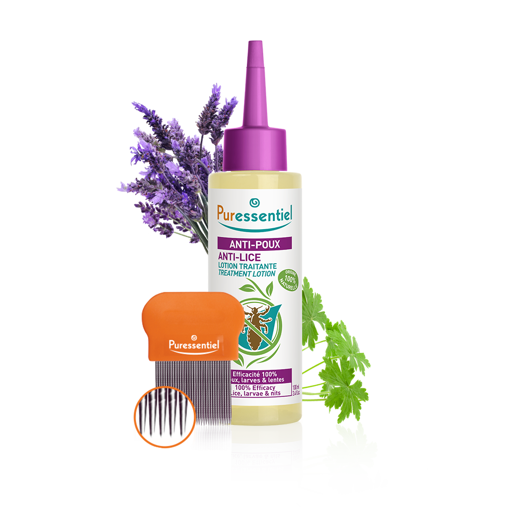 Lotion Traitante Anti-Poux avec peigne