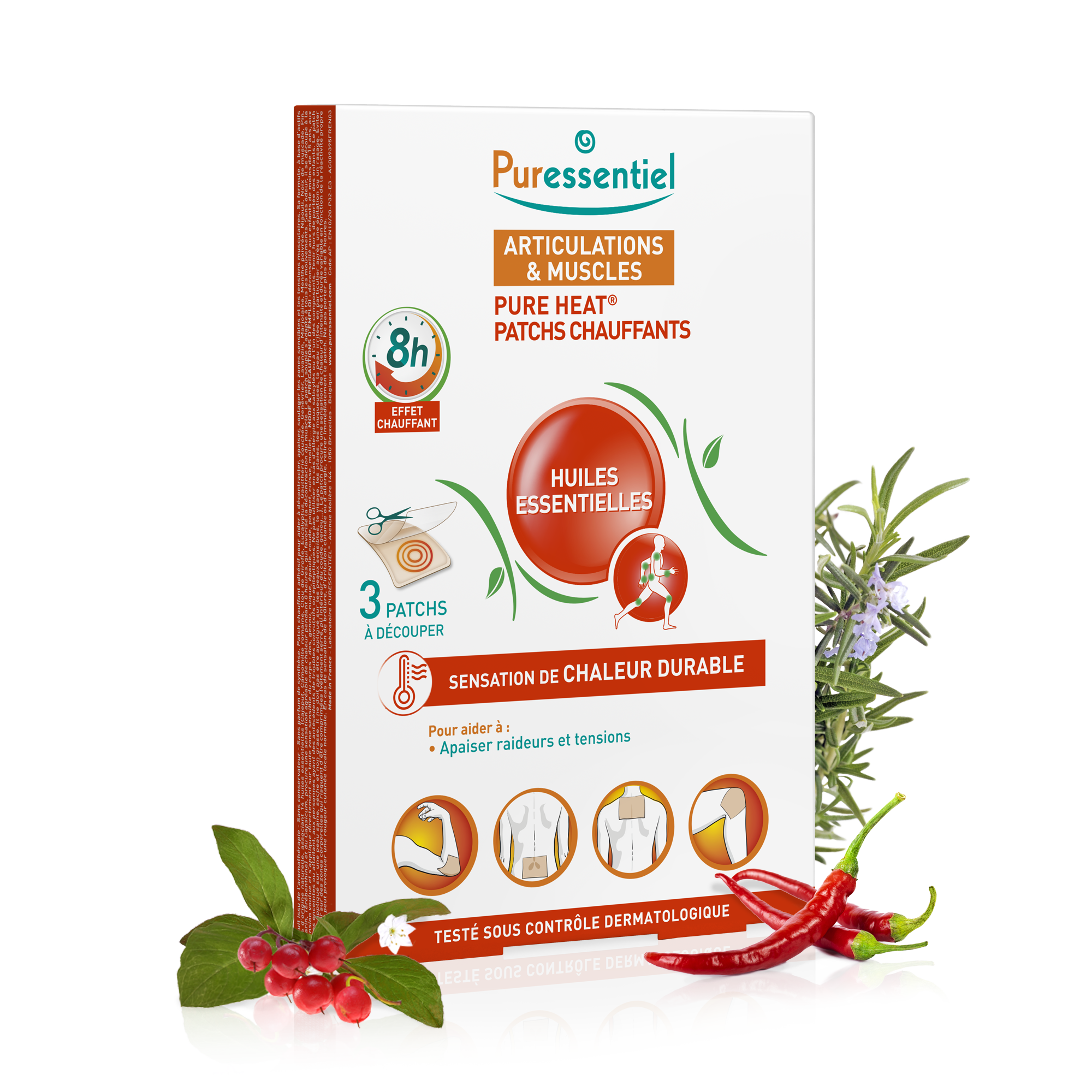 Patchs chauffants Pure Heat® Articulations & Muscles