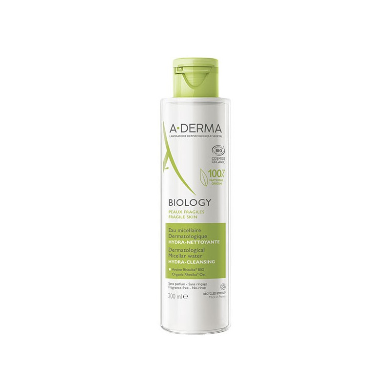 A-derma Biology Eau micellaire dermatologique hydra-nettoyante 200ml