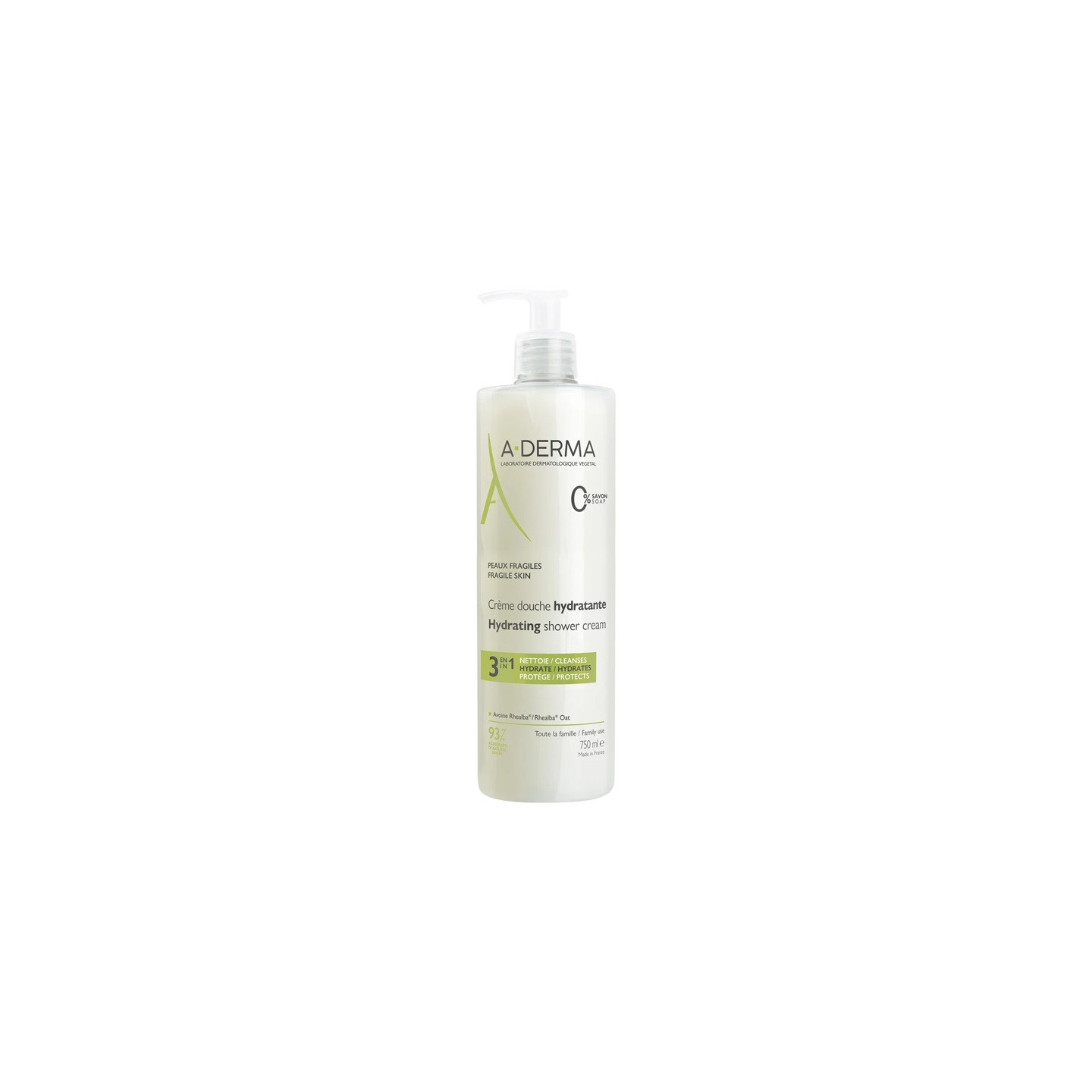 A-Derma Crème de douche hydratante 3en1 - 750ml