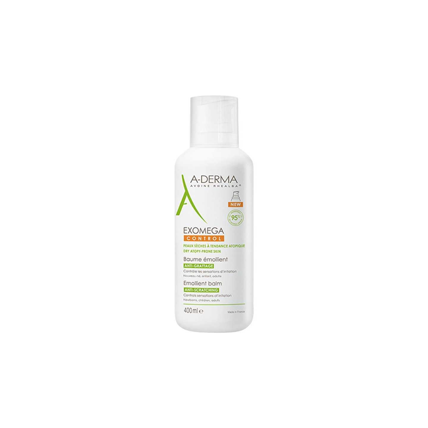 A-Derma Exomega Control Baume émollient anti-grattage - 400ml