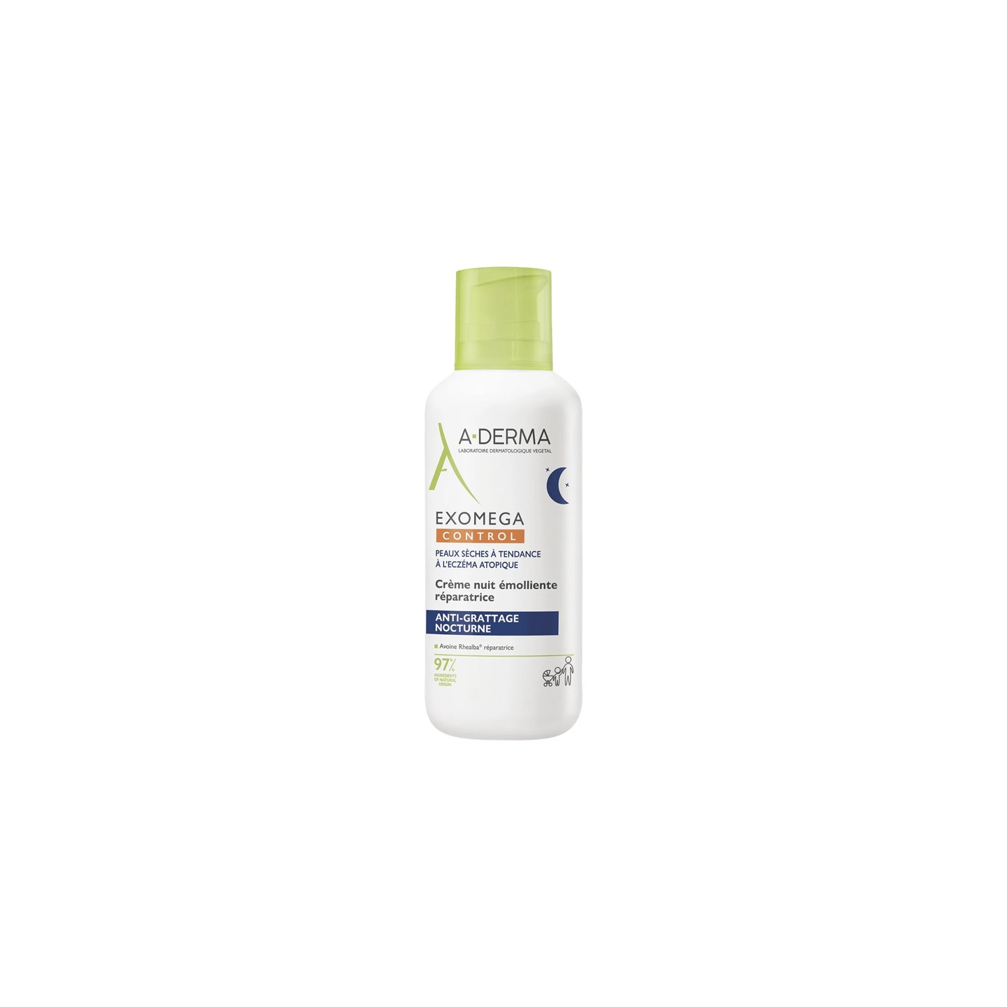 A-Derma Exomega Control Crème de nuit émolliente réparatrice - 400ml
