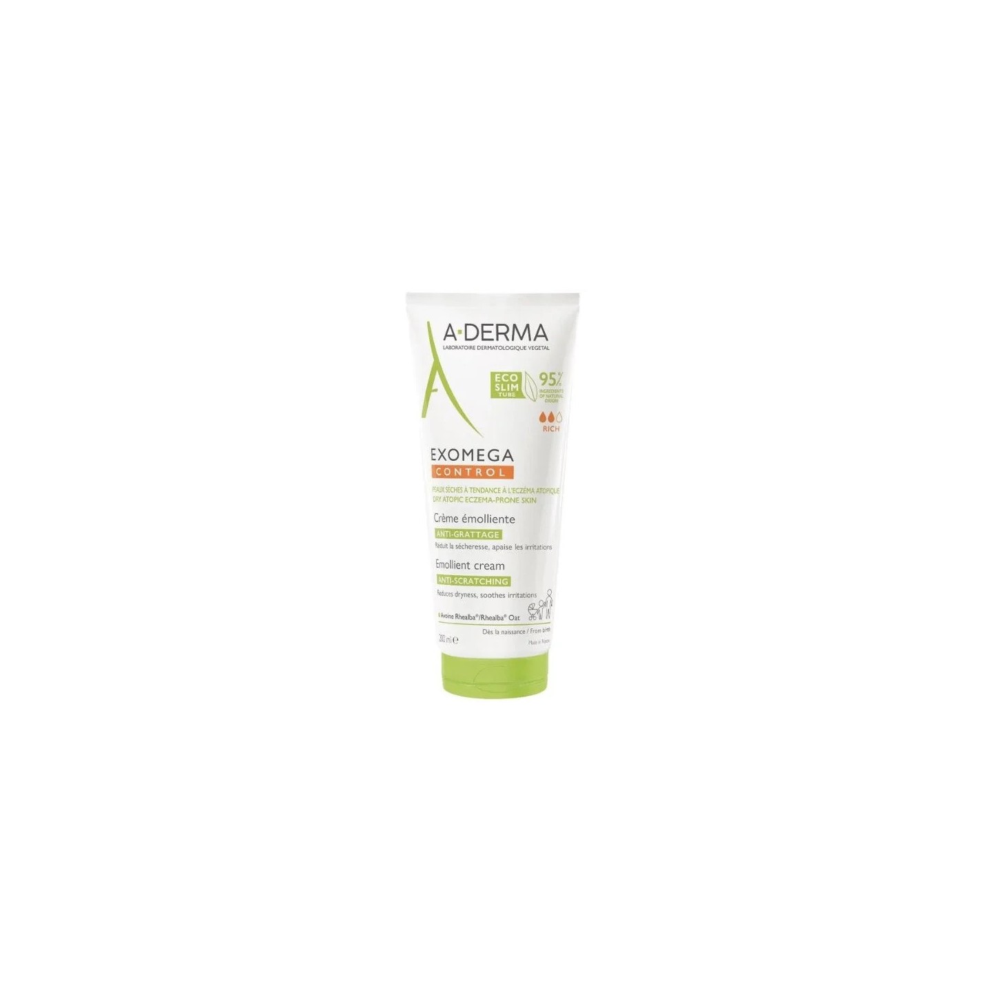 A-Derma Exomega Control Crème émolliente anti-grattage - 200ml