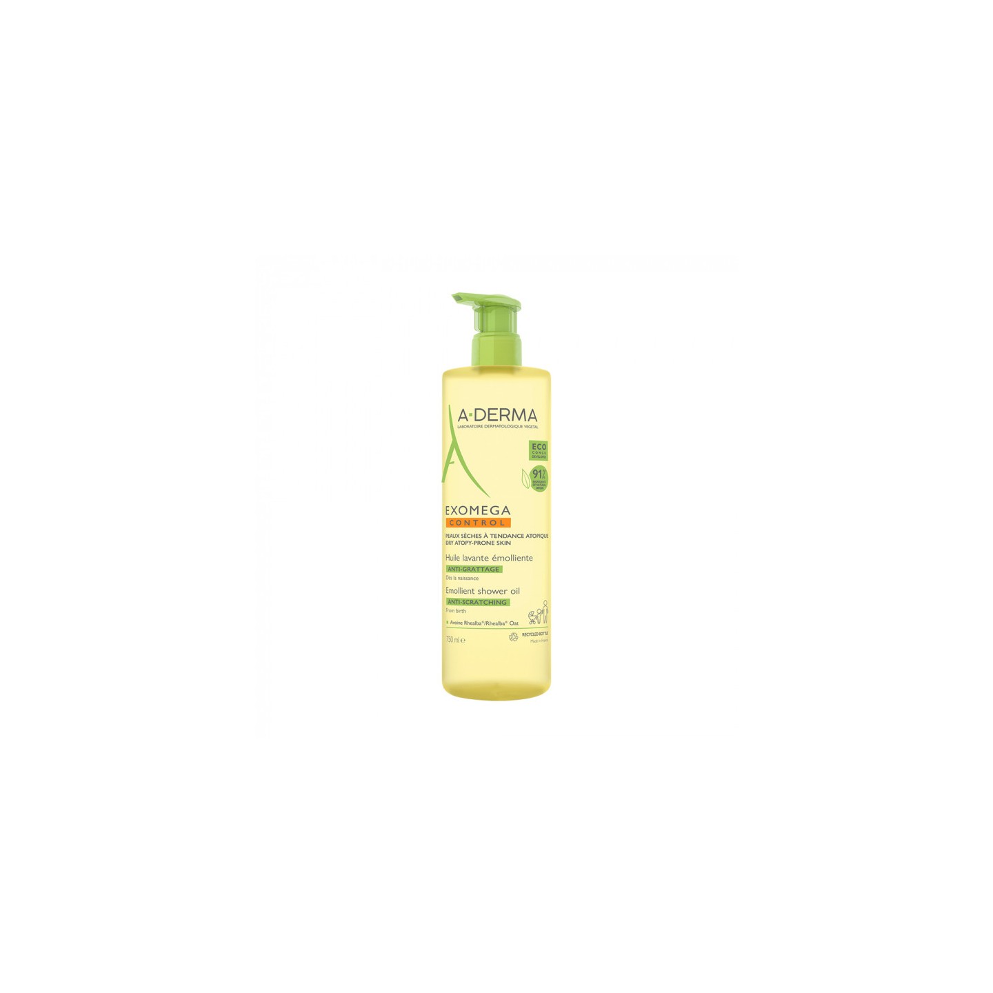 A-Derma Exomega Control Huile lavante émolliente - 750ml