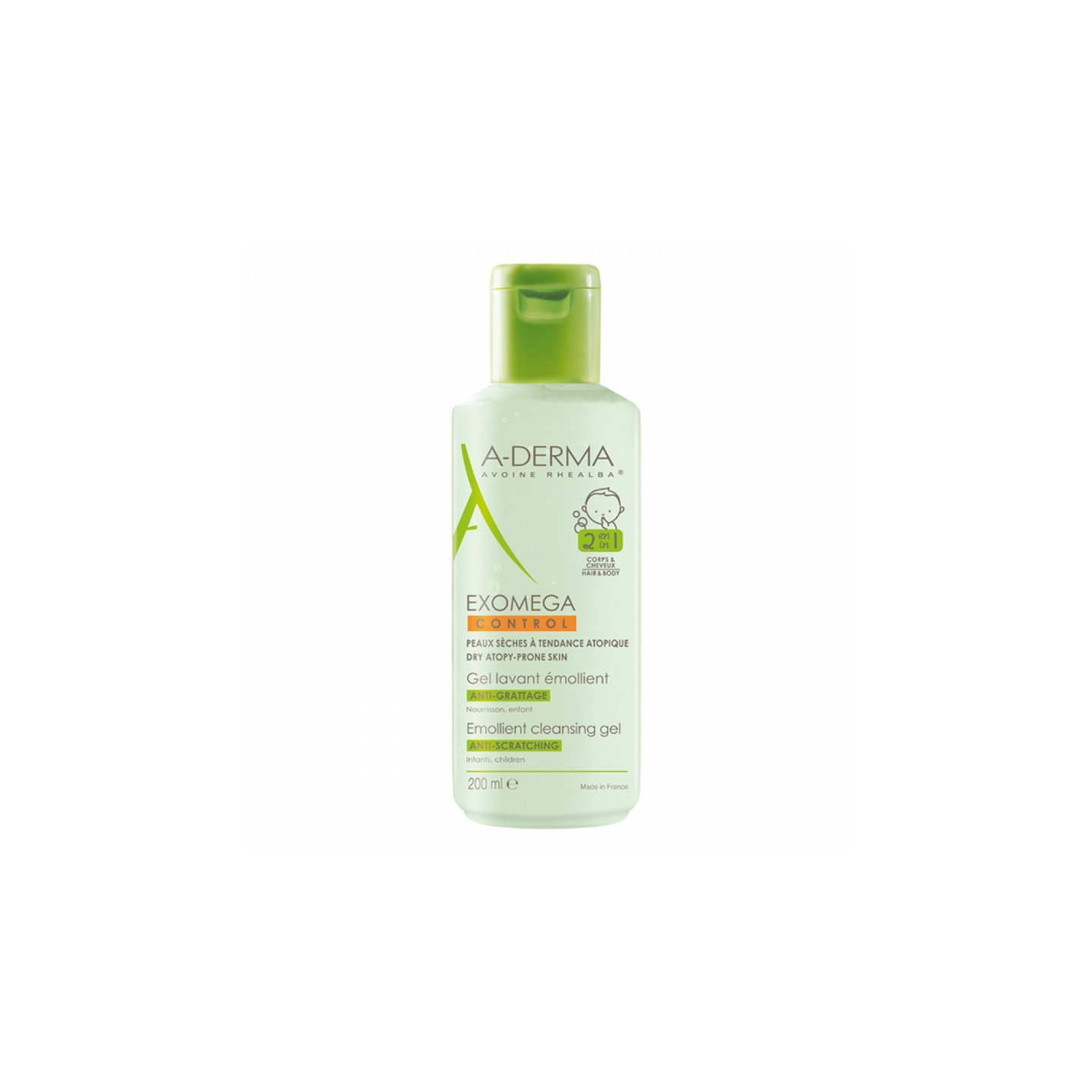 A-Derma Gel lavant émollient Exomega Control - 200ml