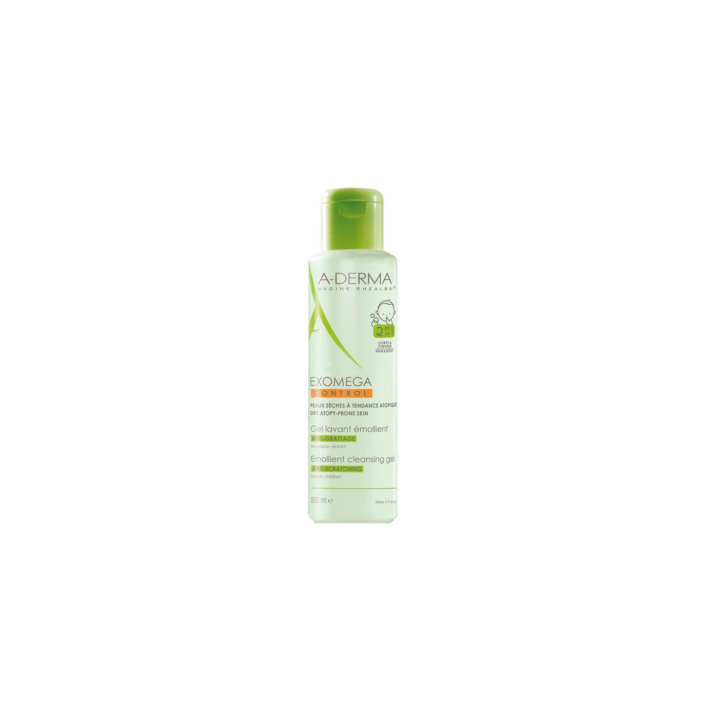 A-Derma Gel lavant émollient Exomega Control - 500ml