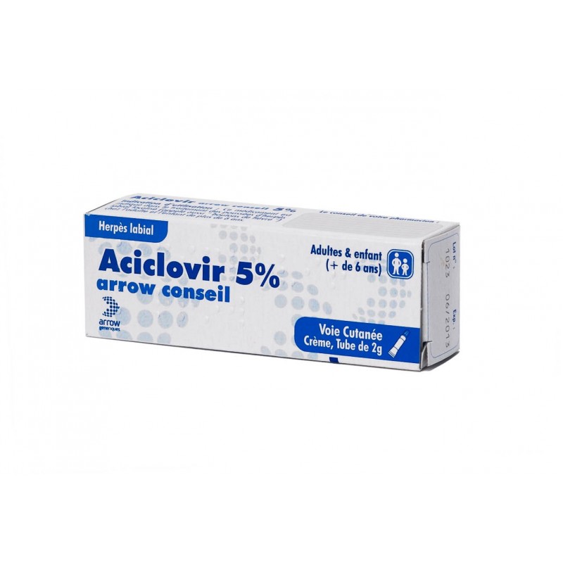 Pharmacie Bastille - Aciclovir 5% arrow conseil 2g