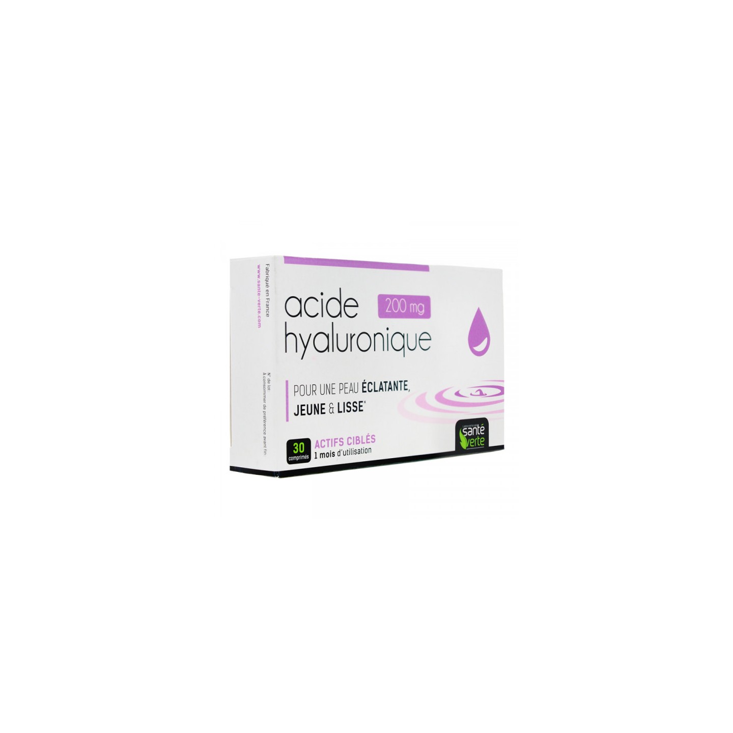 Acide Hyaluronique 30 Comprimés Santé verte