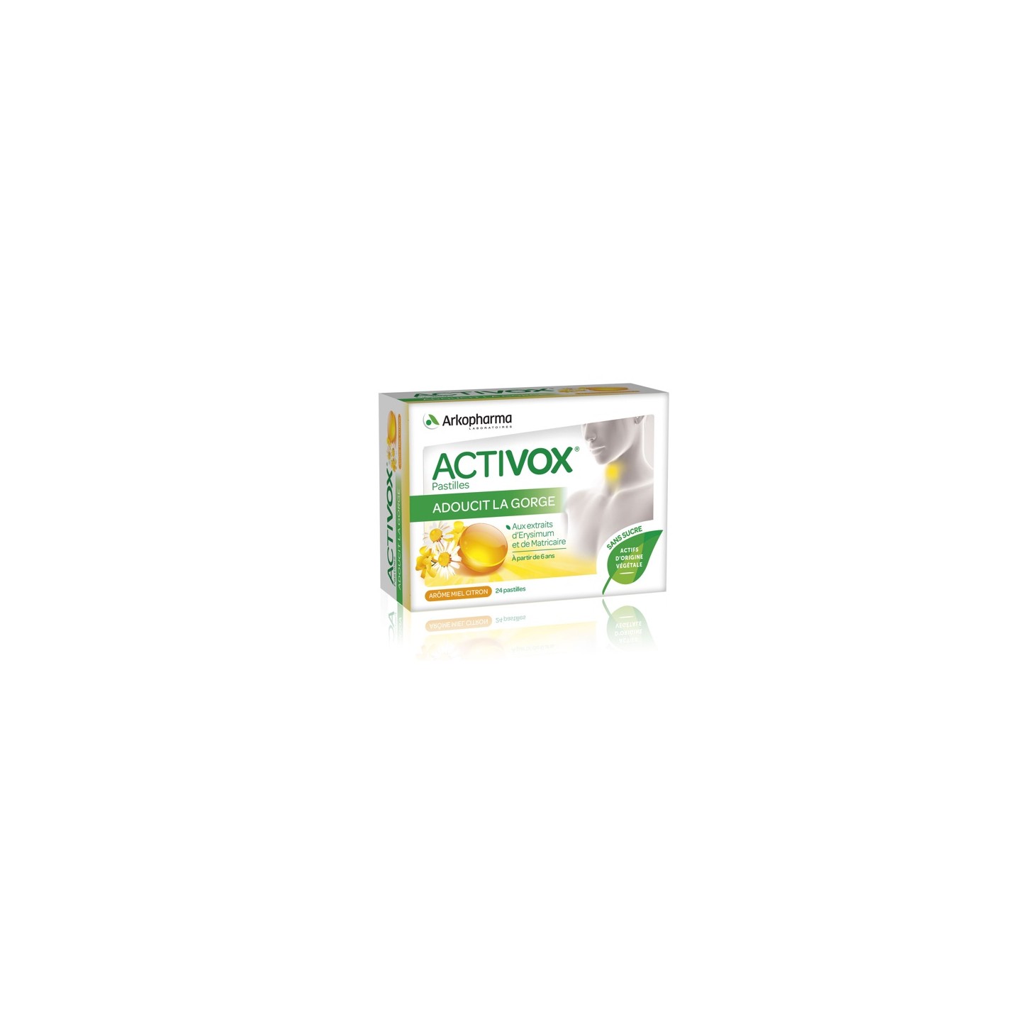 Activox Miel Citron pastilles sans sucre x 24 pastilles