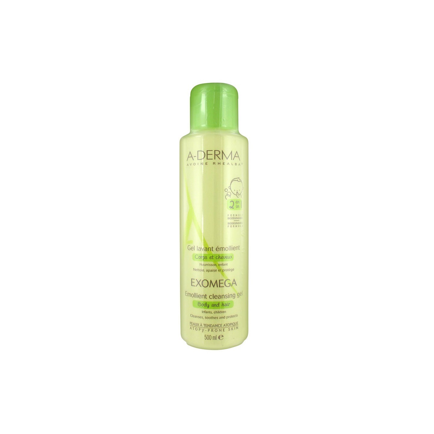 Aderma Exomega Gel Lavant Bébé 500 ml