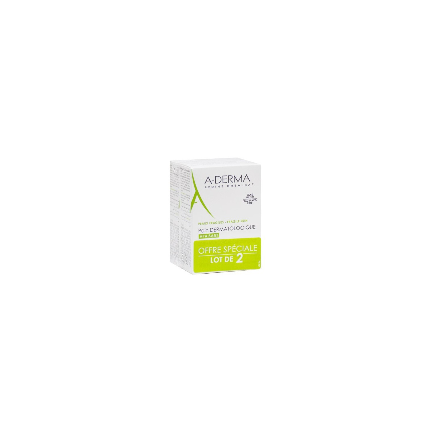 Aderma pain dermatologique lot de 2