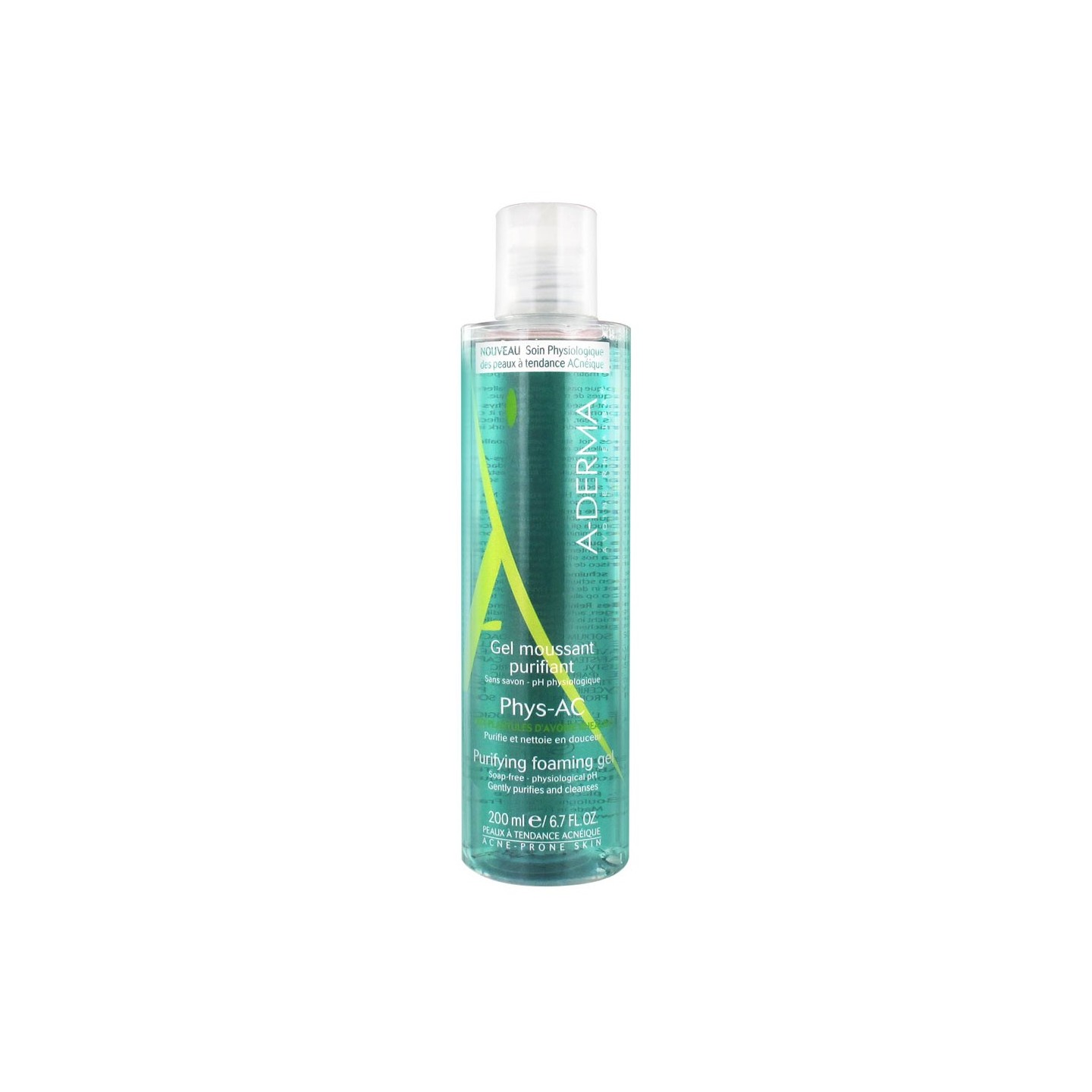 Aderma phys ac gel moussant purifiant 200ml