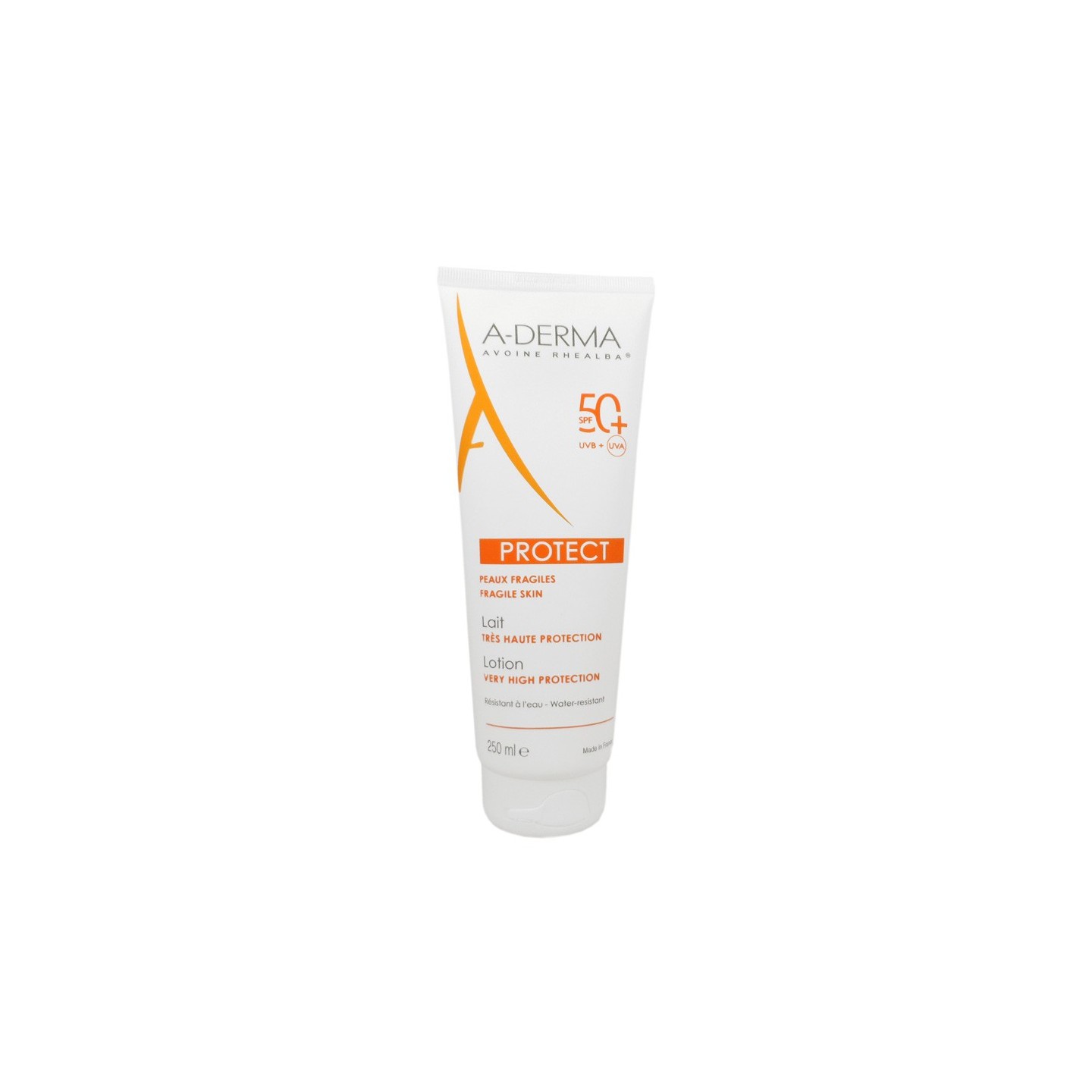 Aderma protect lait spf 50+ peaux fragiles 250 ml