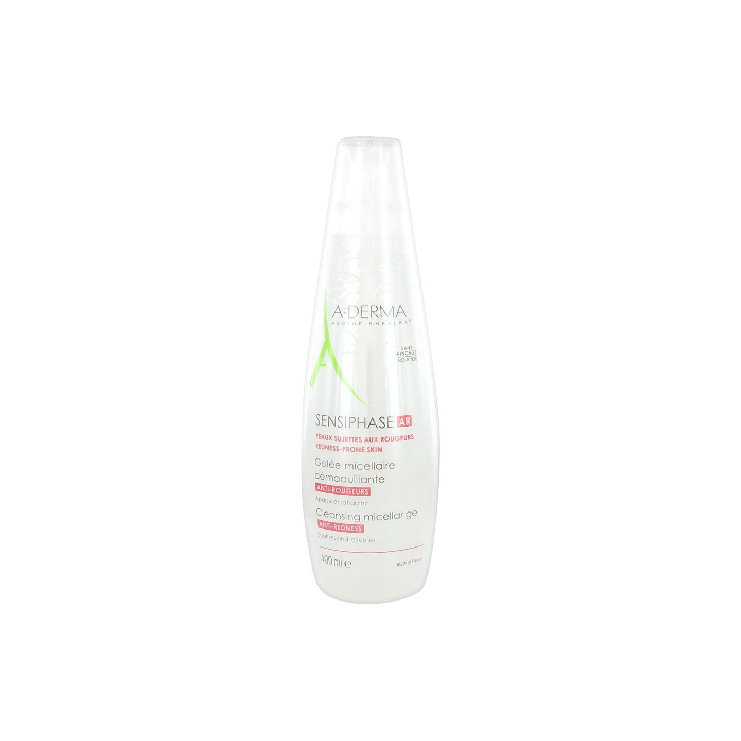 Aderma sensiphase ar gelee micellaire anti-rougeurs 400 ml