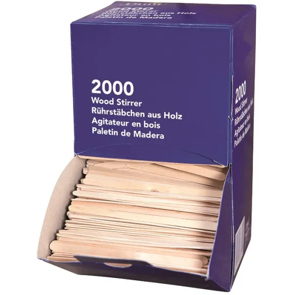 AGITATEURS EN BOIS - BOITE DISTRIBUTRICE DE 2000