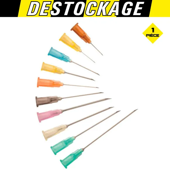 AIGUILLES HYPODERMIQUES 13 MM X 4/10 - 27G 1/2 GRISE