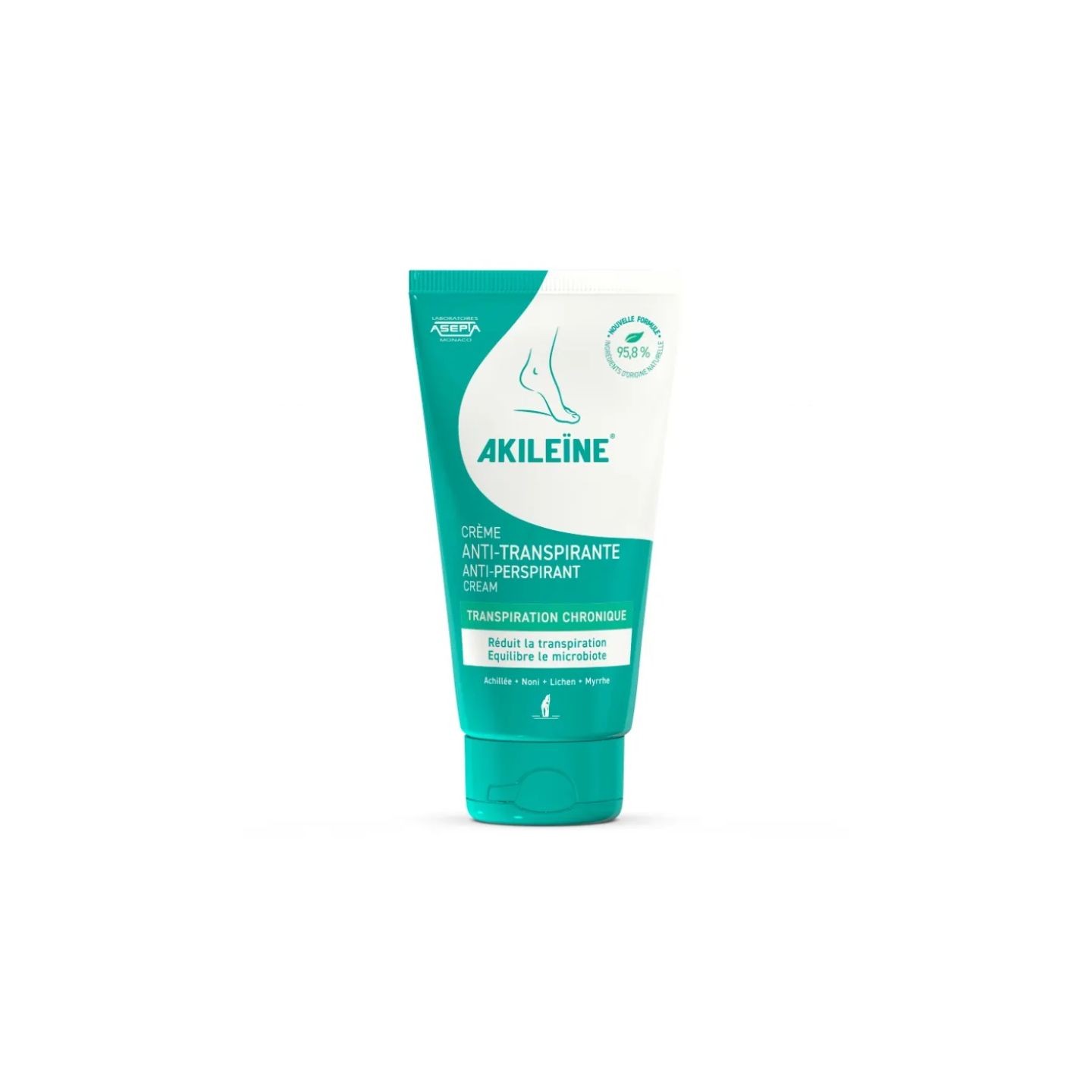 Akileïne Crème anti-transpirante - 75ml