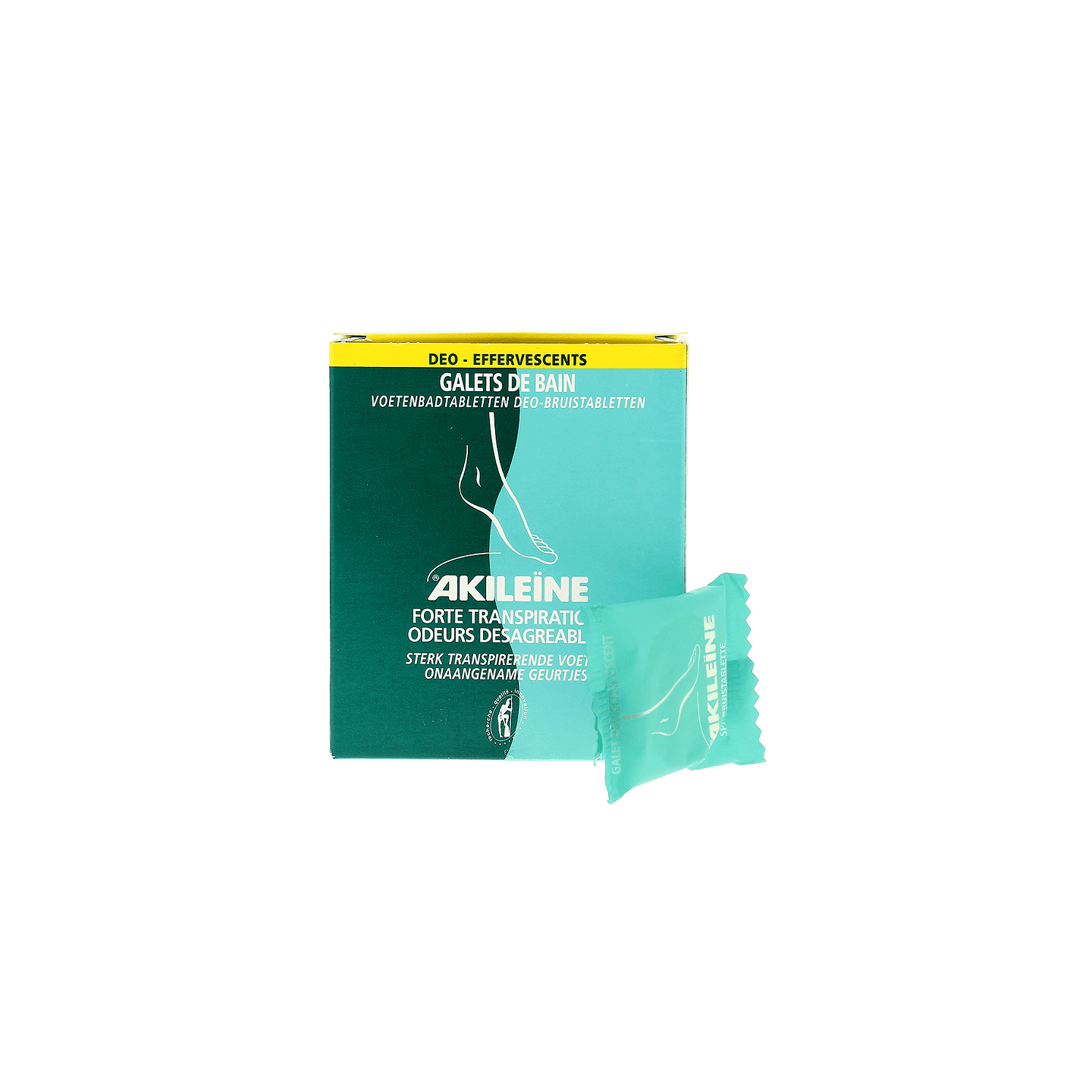 Akileïne Galets de bain déo-effervescents - 7 galets