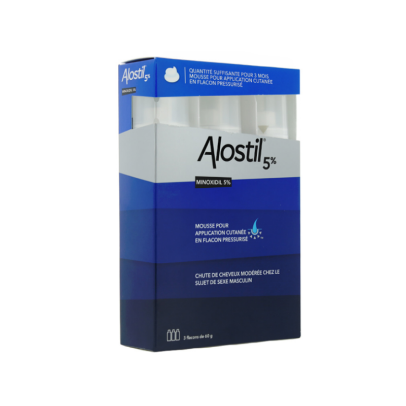 Pharmacie Bastille - ALOSTIL 5 %, mousse pour application cutanée en flacon pressurisé 3x60g