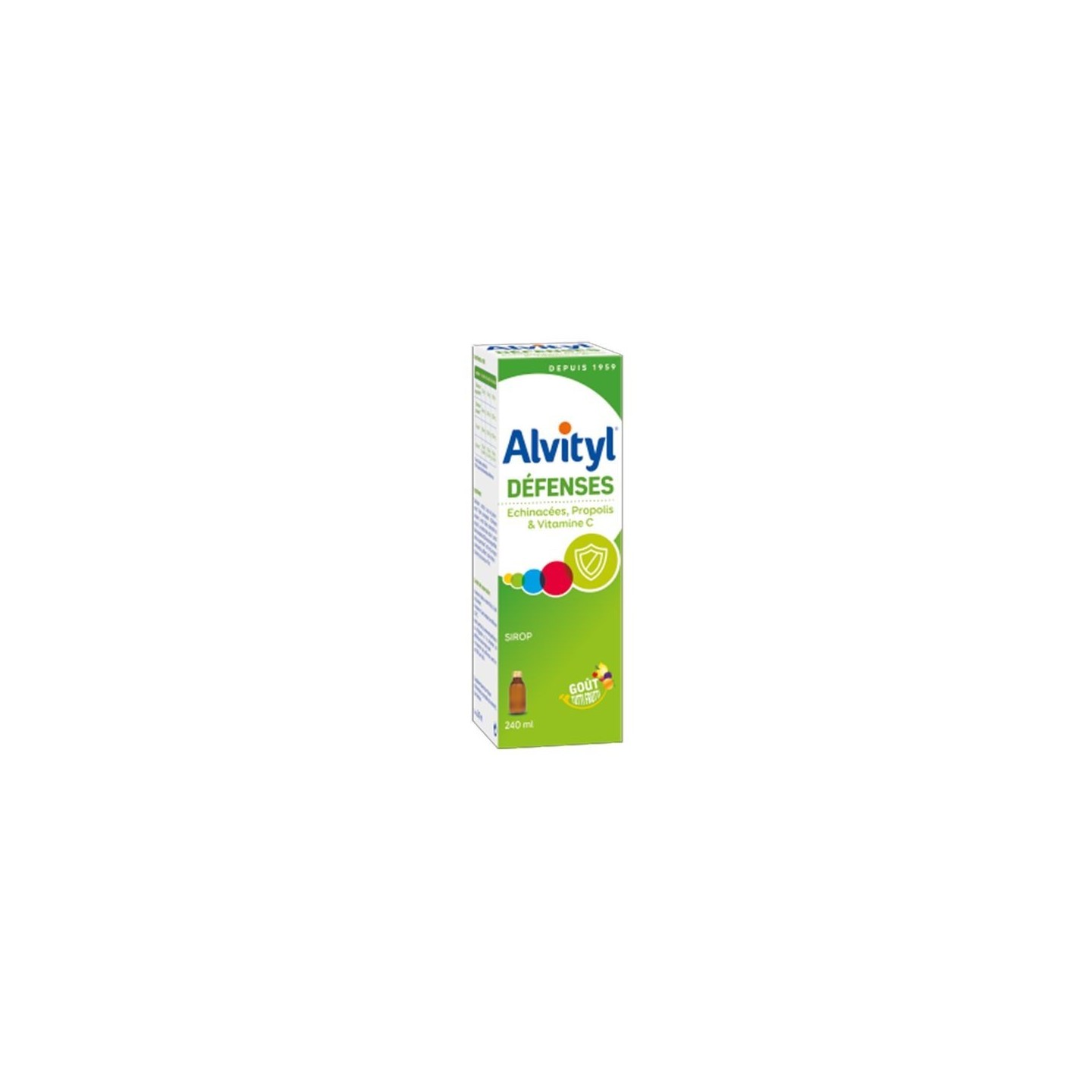Alvityl Défenses sirop goût tutti-frutti - 240 ml