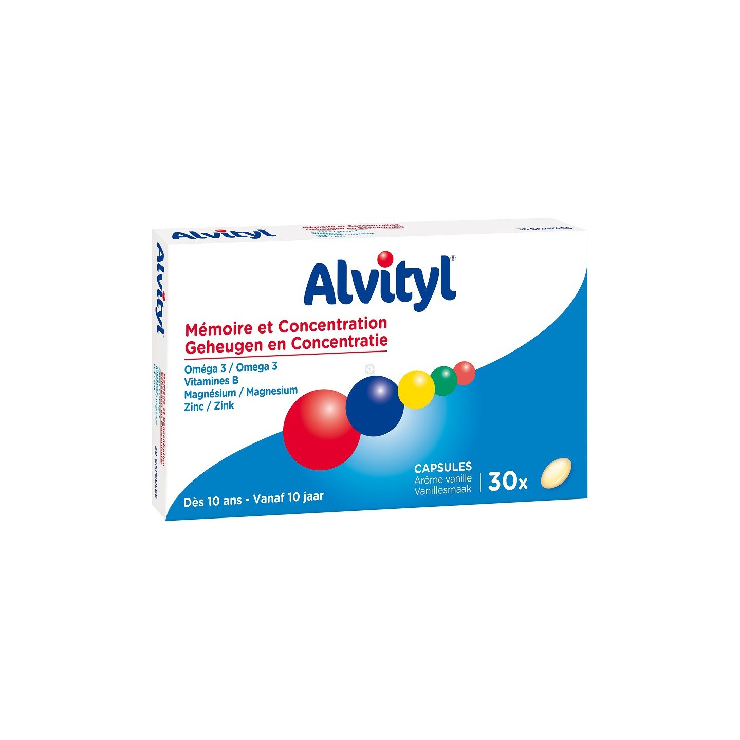 Alvityl Mémoire et concentration - 30 capsules