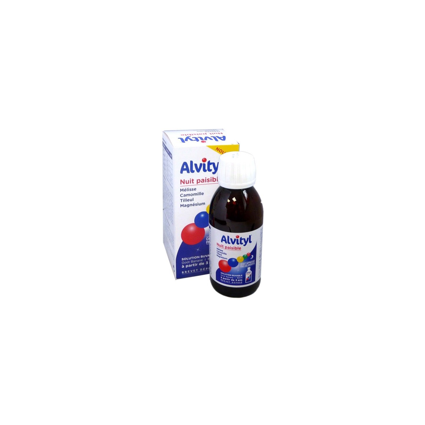 Alvityl Nuit paisible solution buvable goût banane - 150 ml