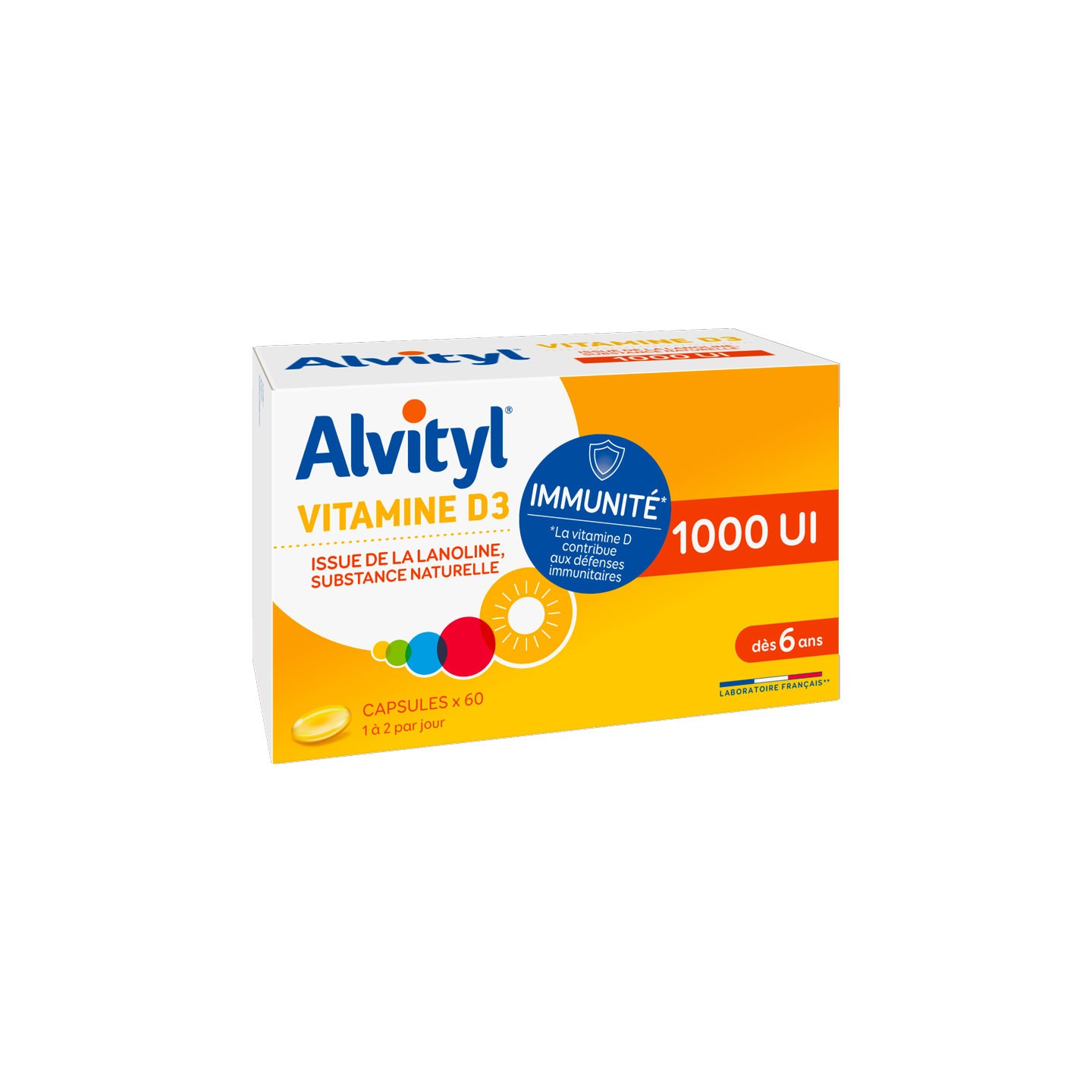 Alvityl Vitamine D3 1000 UI - 60 capsules