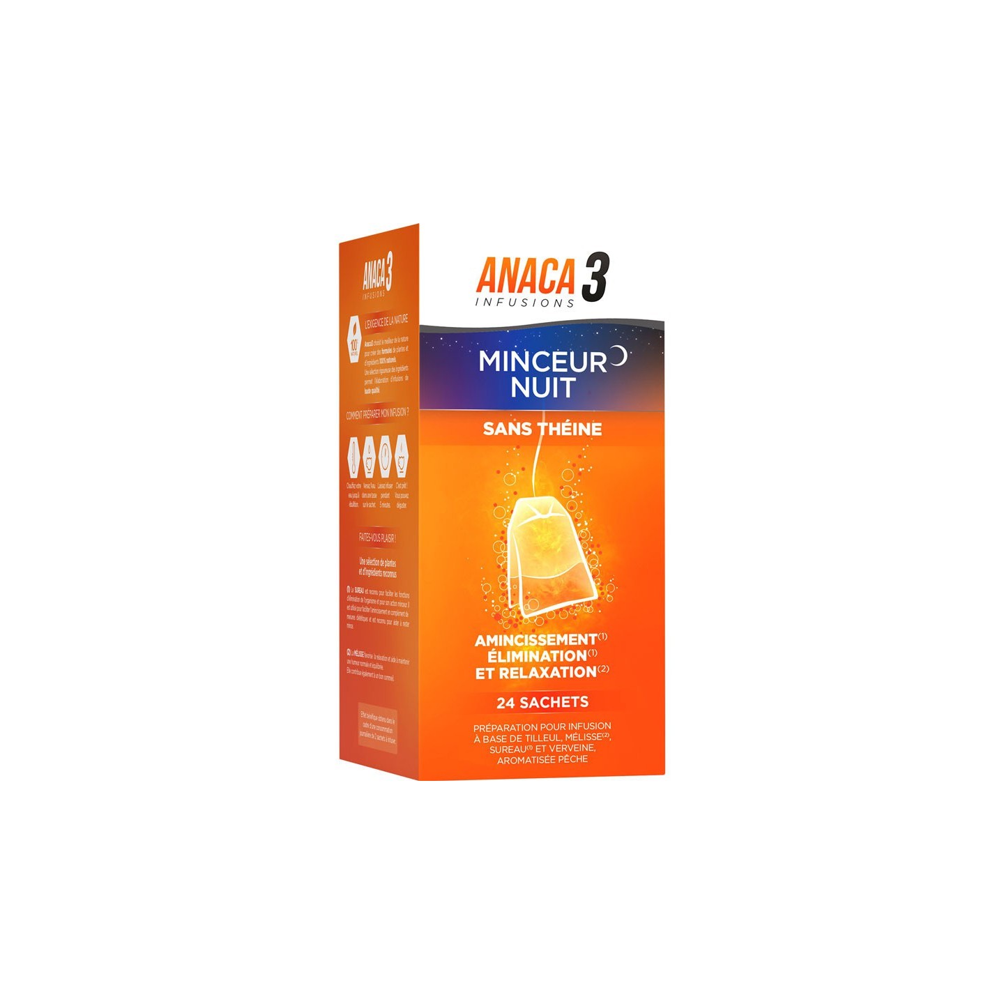 Anaca3 Infusions minceur nuit - 24 sachets
