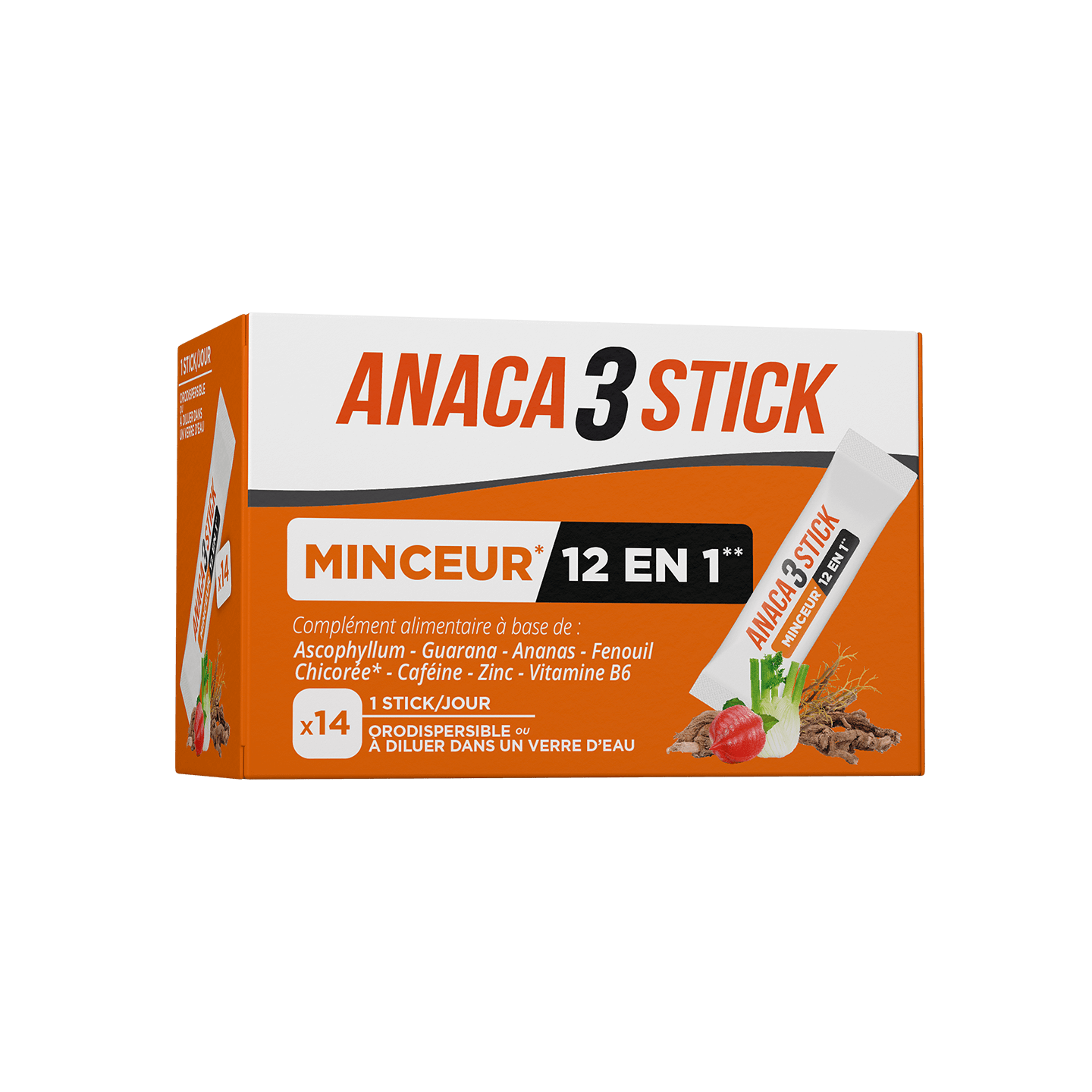 Anaca3 Stick minceur 12 en 1 - 14 sticks