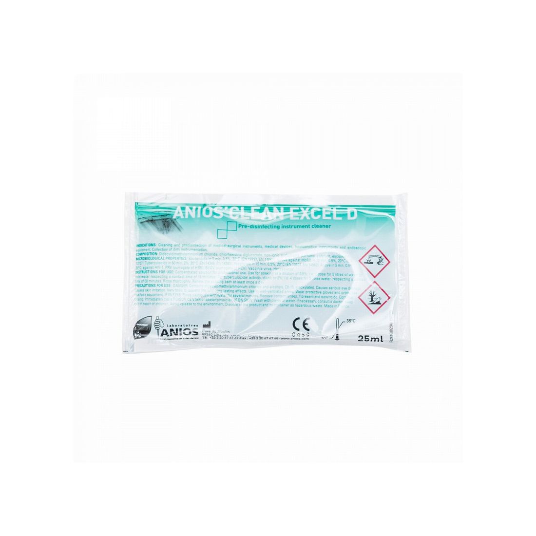 Nettoyant Pre-desinfectant Anios Clean Excel D en Dose de 25 ml