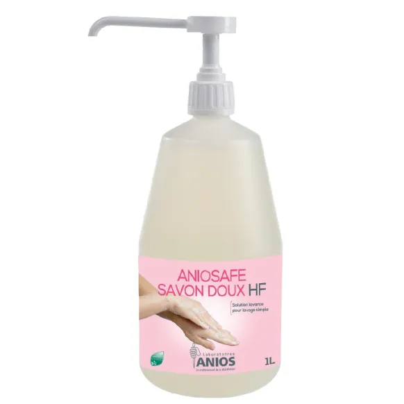ANIOSAFE SAVON DOUX HAUTE FRÉQUENCE 1 L+POMPE