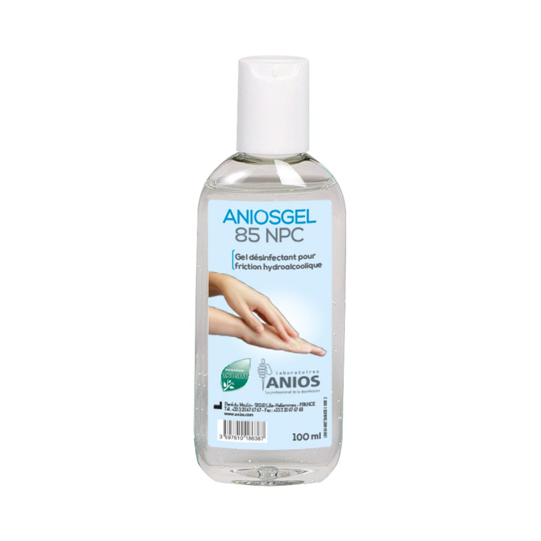 Gel Desinfectant pour Mains Aniosgel 85 NPC 100 ml Format Poche