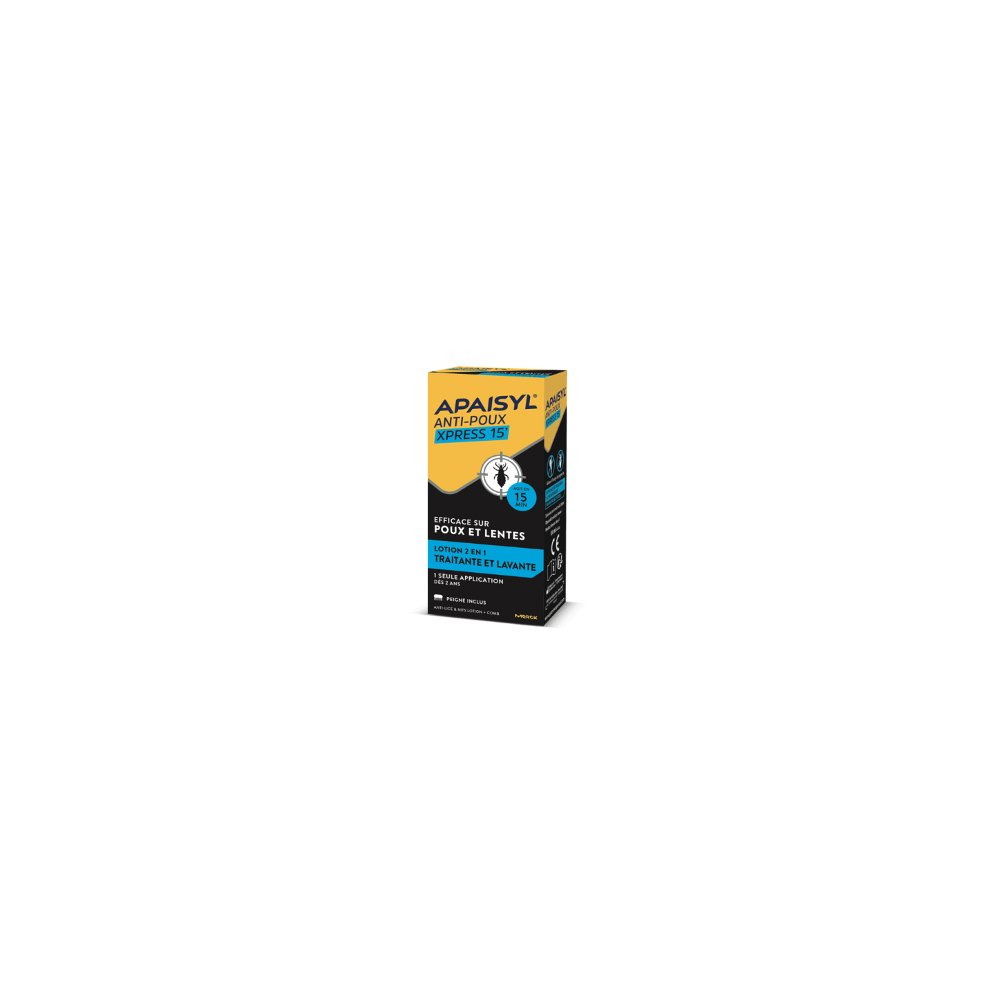 Apaisyl Anti-poux Xpress 15' lotion 2en1 - 100ml