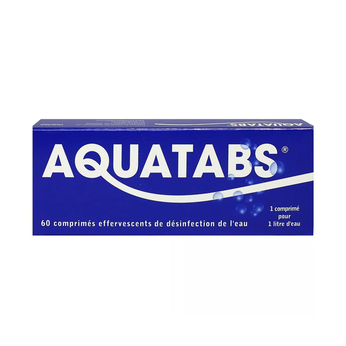 Aquatabs 60 comprimés effervescents