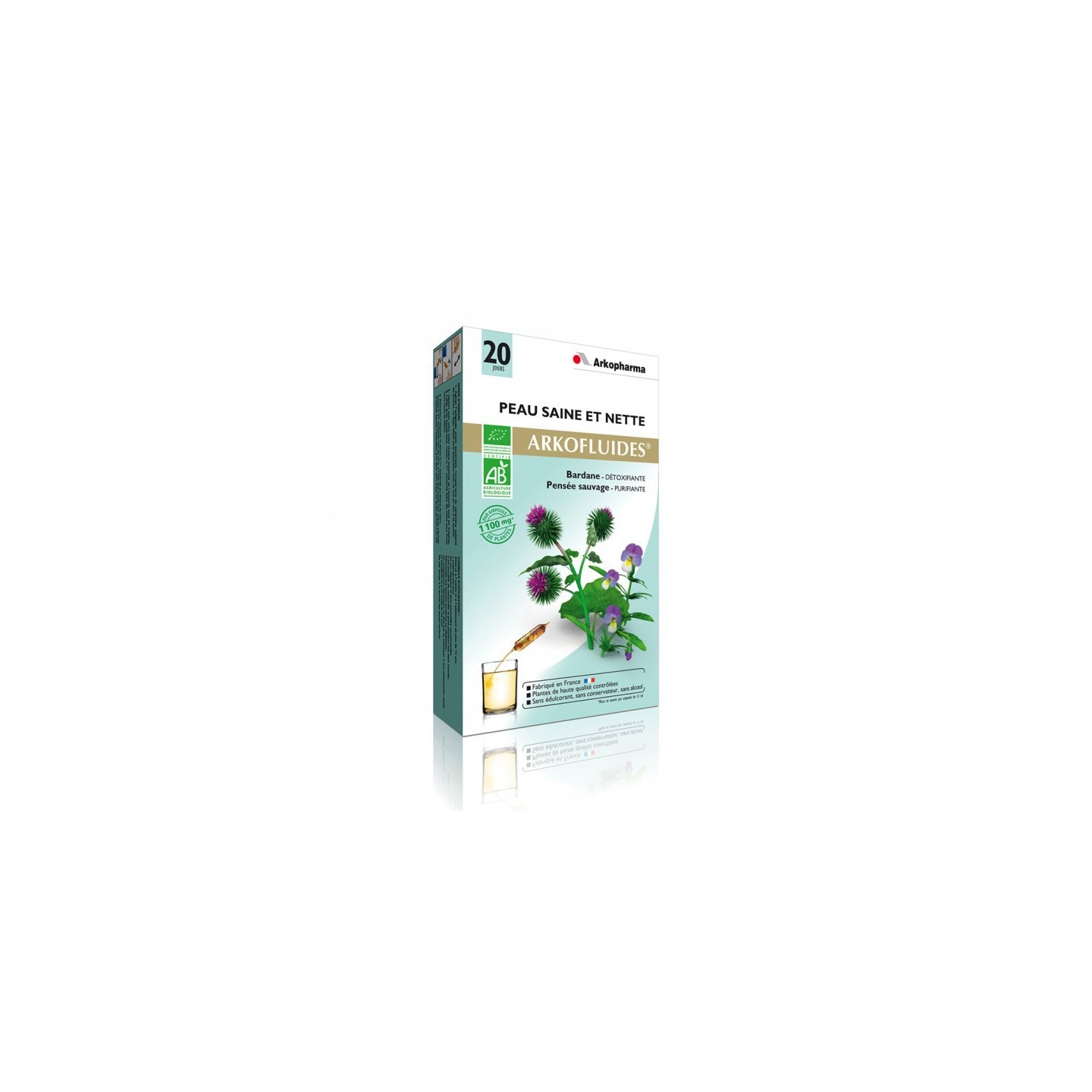 Arkofluides Peau saine et nette 20 ampoules