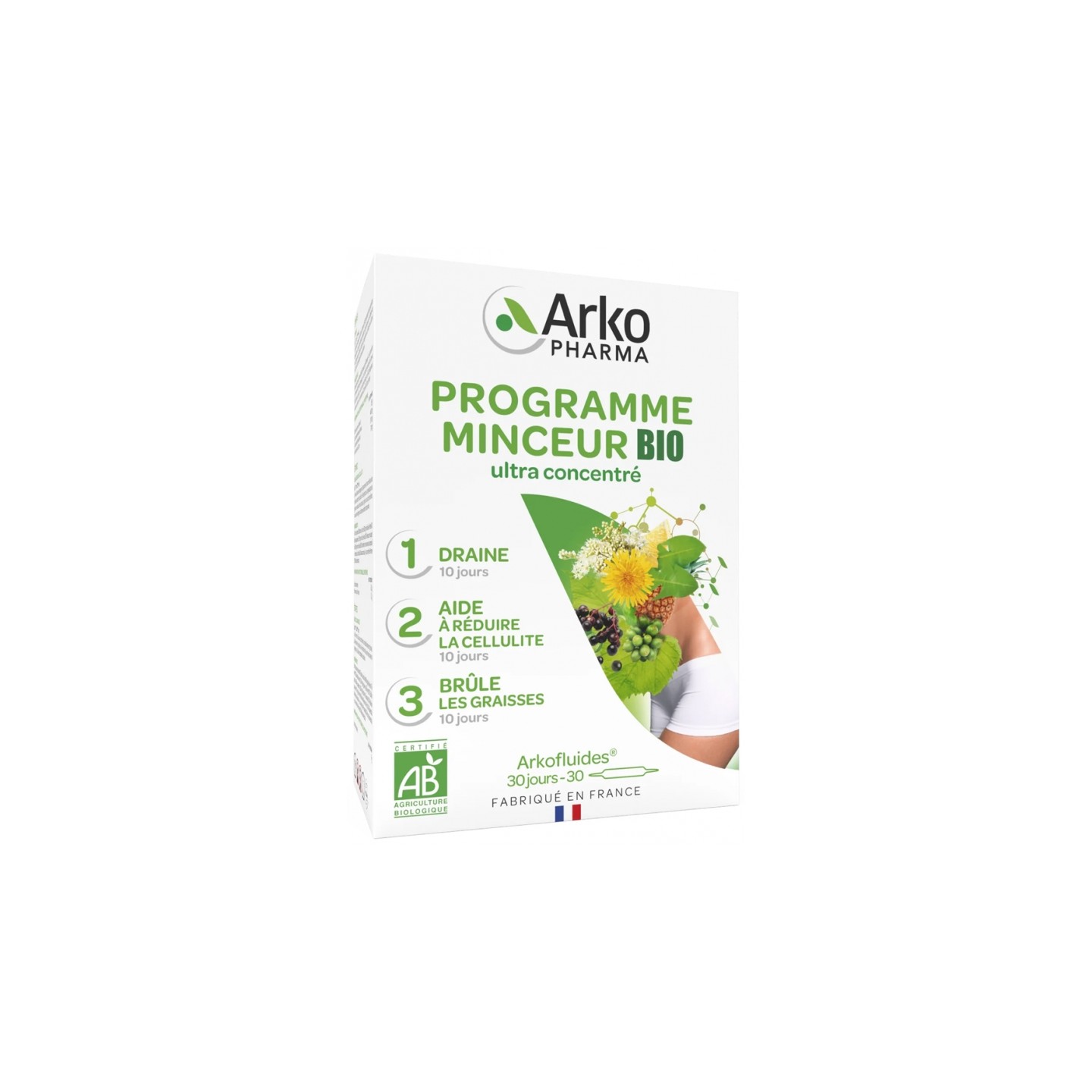 Arkofluides Programme minceur Bio - 30 ampoules-offre spéciale