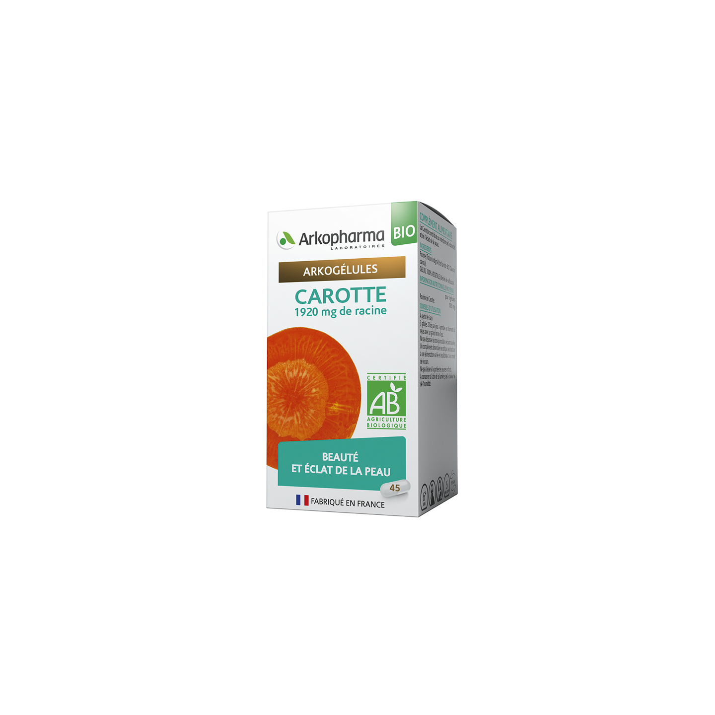 Arkogélules Carotte Bio - 45 gélules