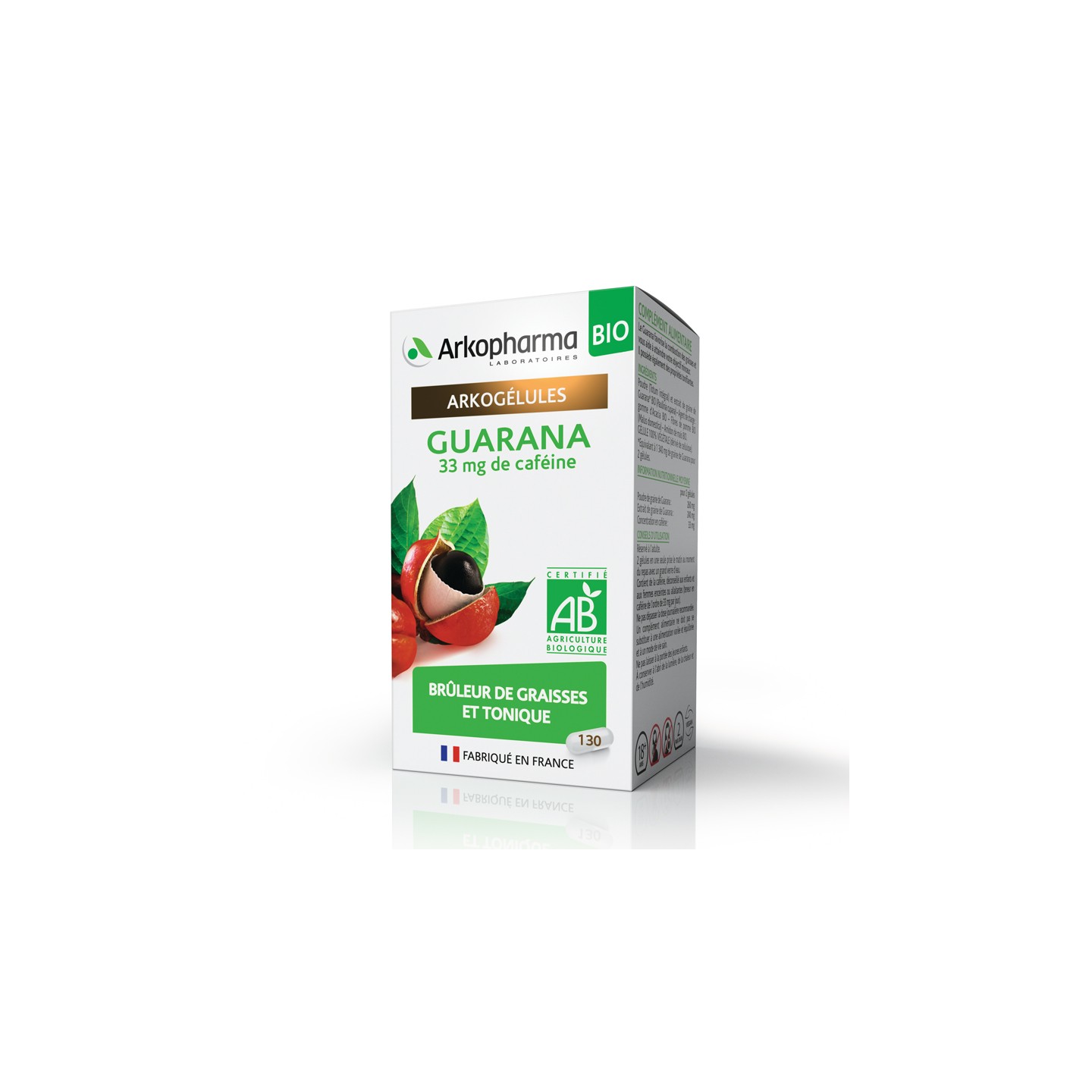 Arkogélules Guarana Bio - 130 gélules