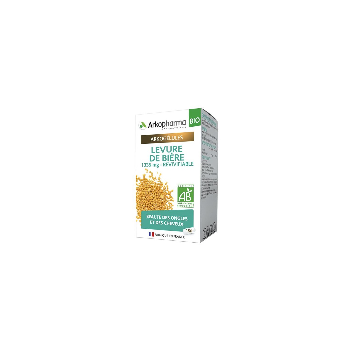 Arkogélules Levure de Bière bio 150 Gélules