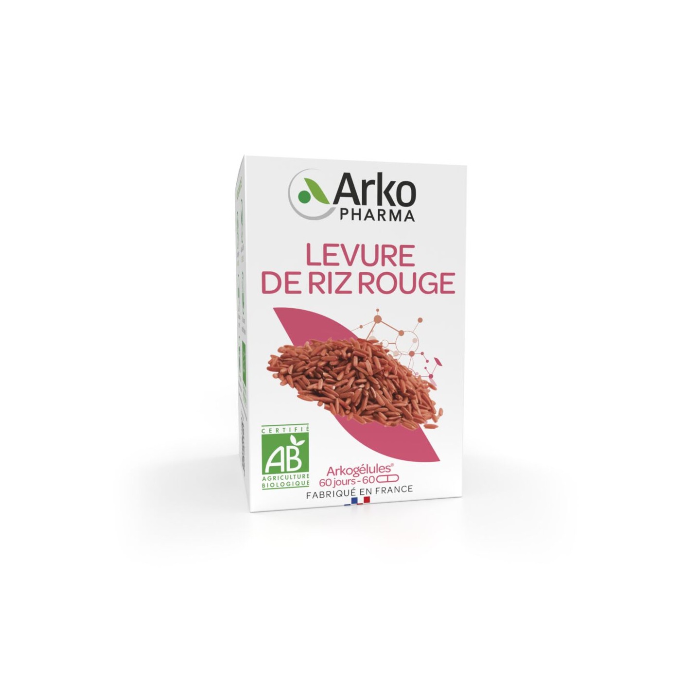 Arkogélules Levure de Riz Rouge Bio - 60 gélules