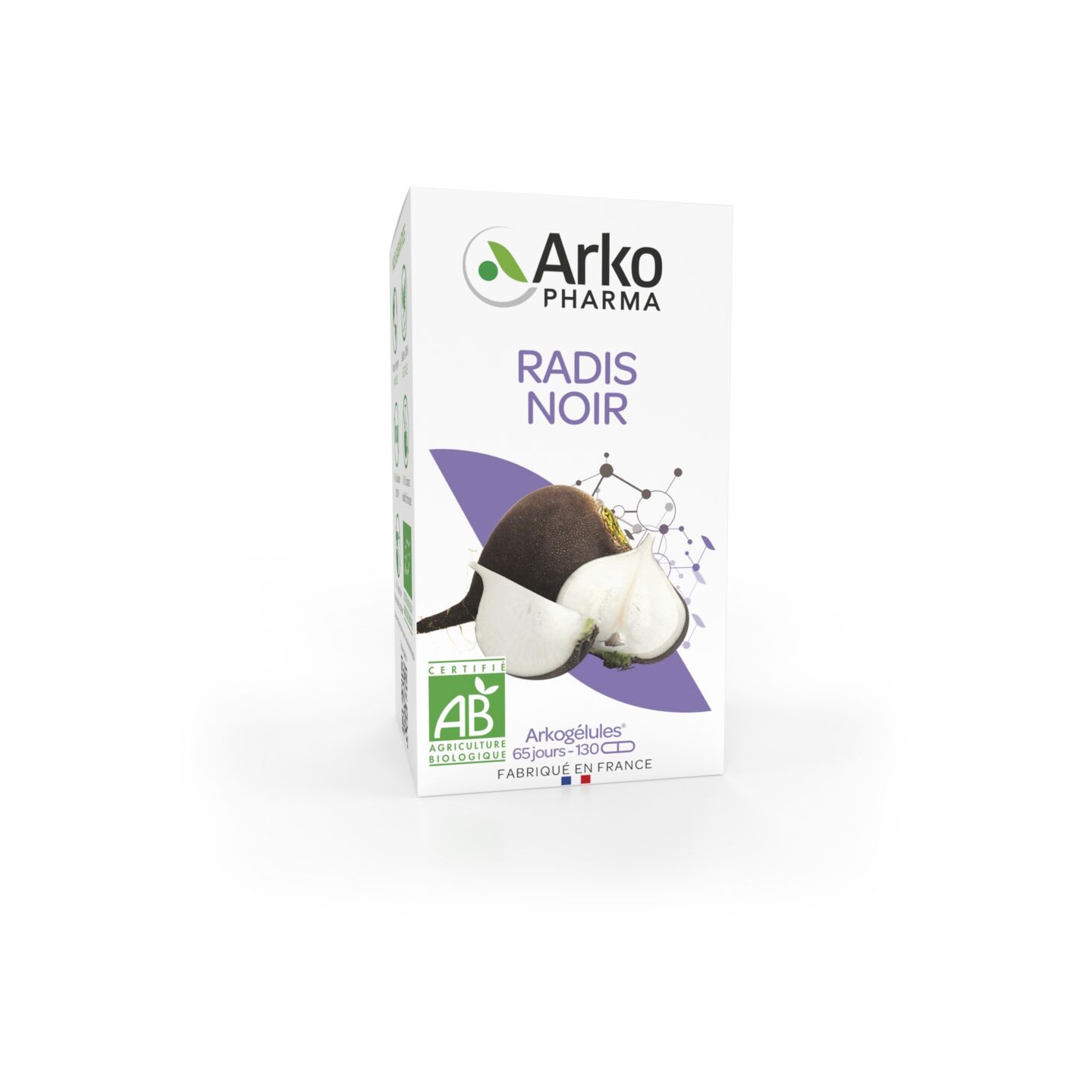Arkogélules Radis Noir Bio - 130 gélules